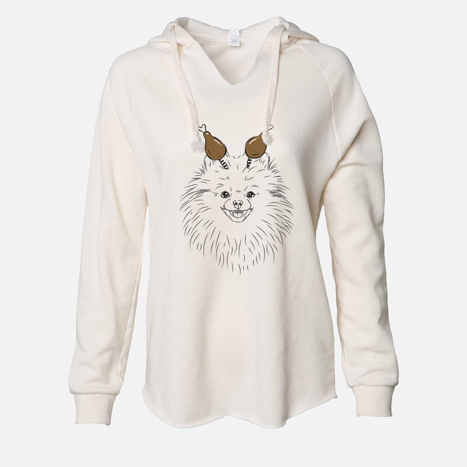 Thanksgiving Finn the Pomeranian - Cali Wave Hooded Sweatshirt