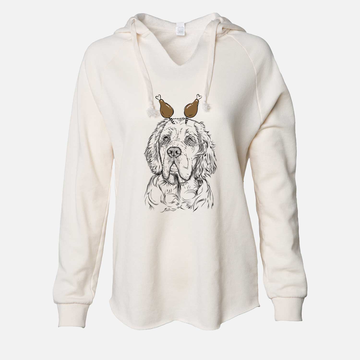 Thanksgiving Gary the Clumber Spaniel - Cali Wave Hooded Sweatshirt