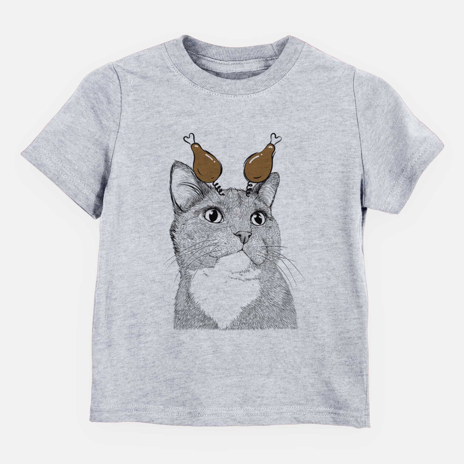 Thanksgiving Gizmo the Grey Cat - Kids/Youth/Toddler Shirt