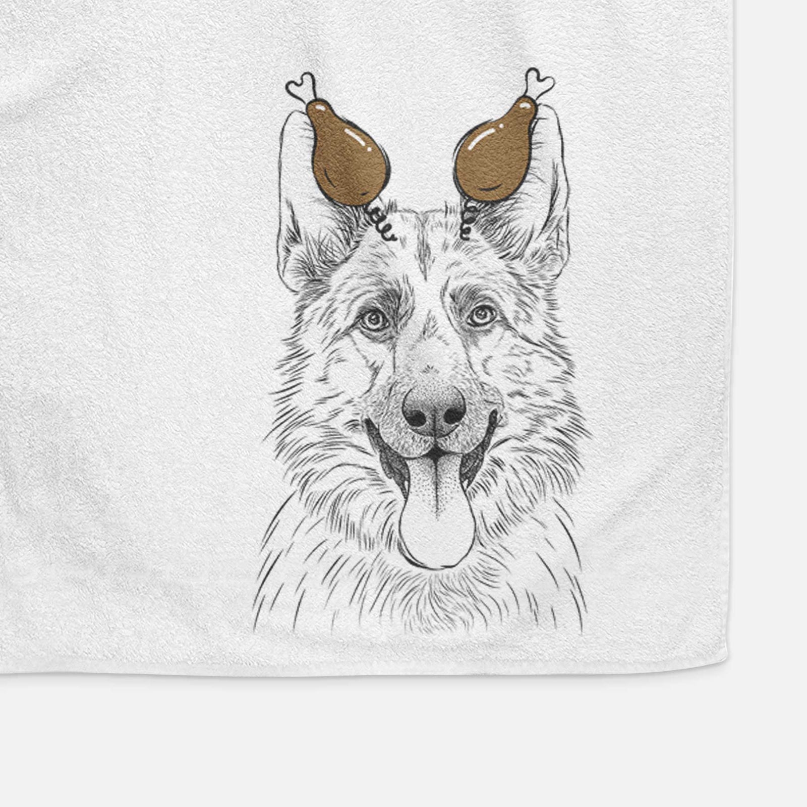 Grace the German Shepherd Decorative Hand Towel