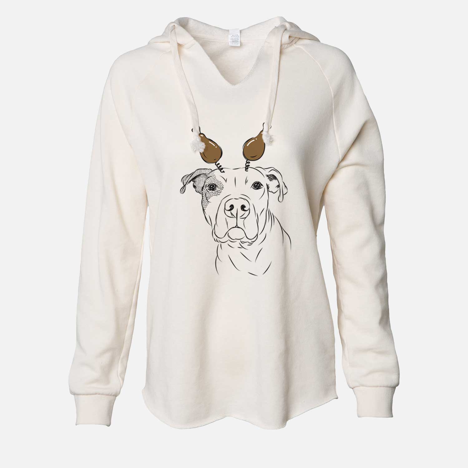 Thanksgiving Gummy the Pitbull - Cali Wave Hooded Sweatshirt