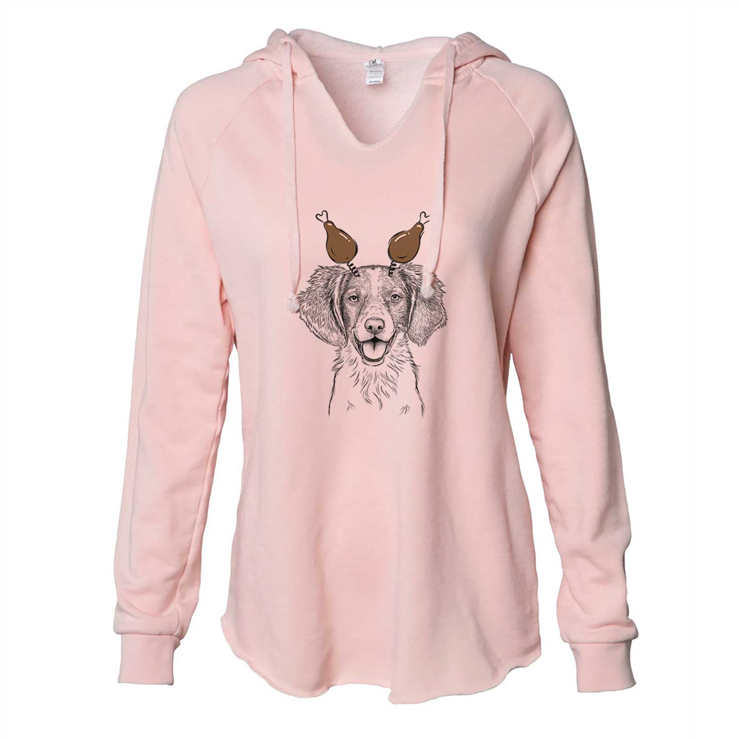 Thanksgiving Happy Holly the Brittany Spaniel - Cali Wave Hooded Sweatshirt