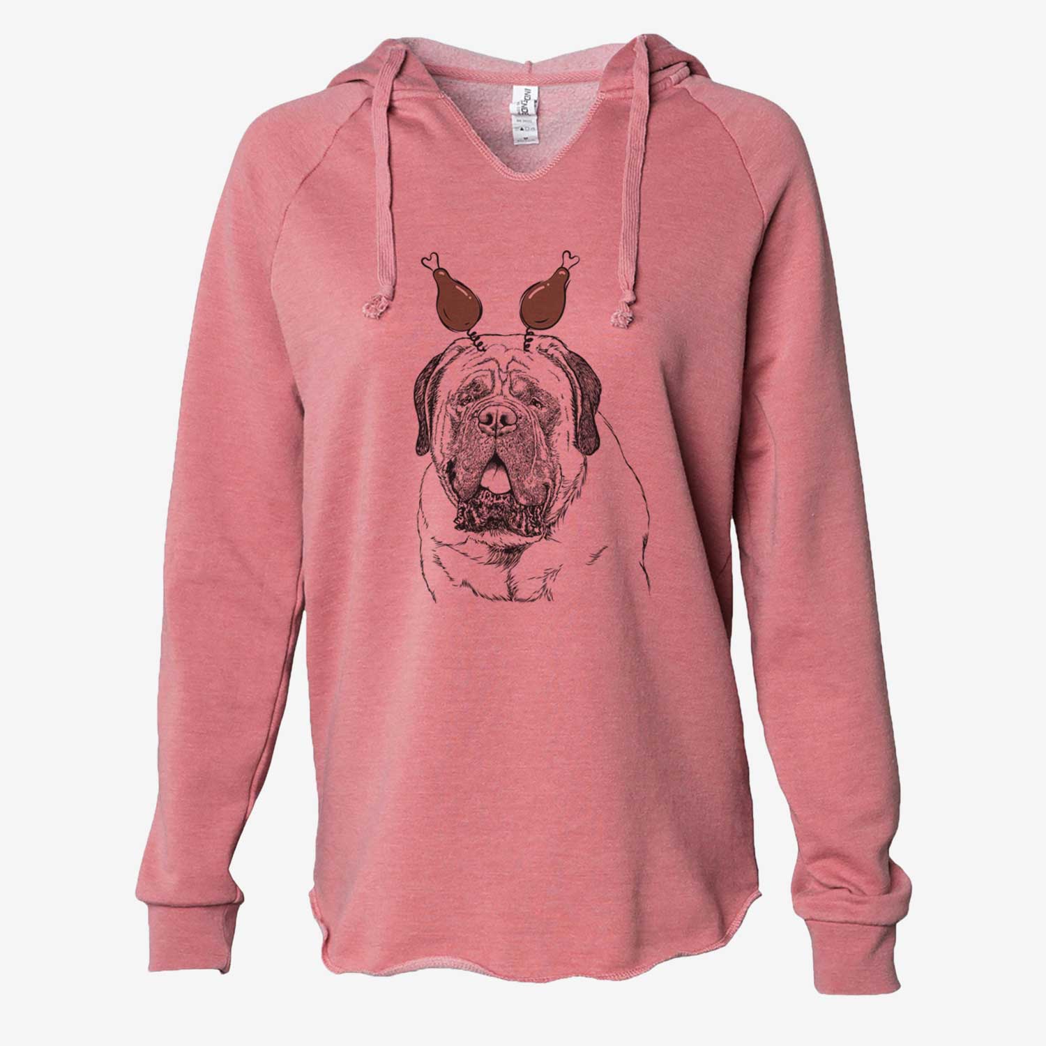 Thanksgiving Jed the English Mastiff - Cali Wave Hooded Sweatshirt