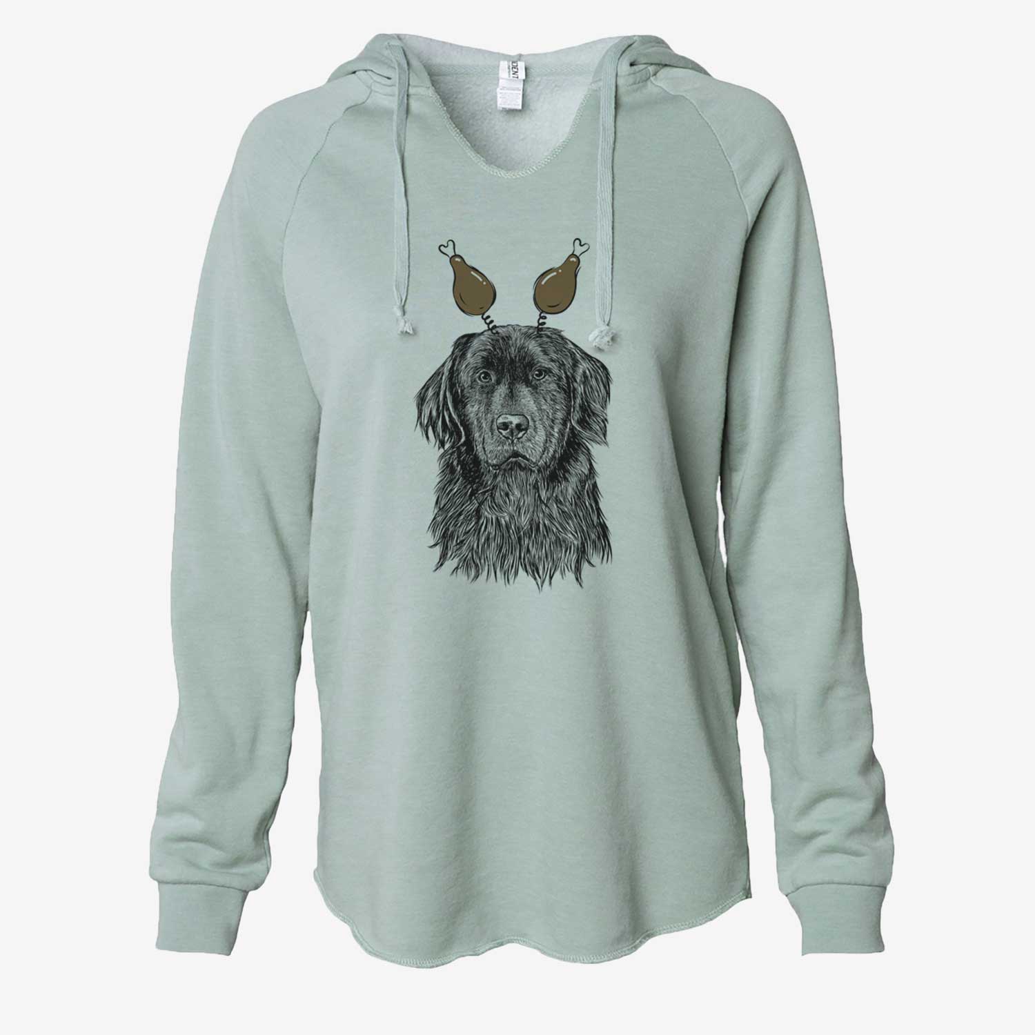 Thanksgiving Jinx the Newfoundland - Cali Wave Hooded Sweatshirt