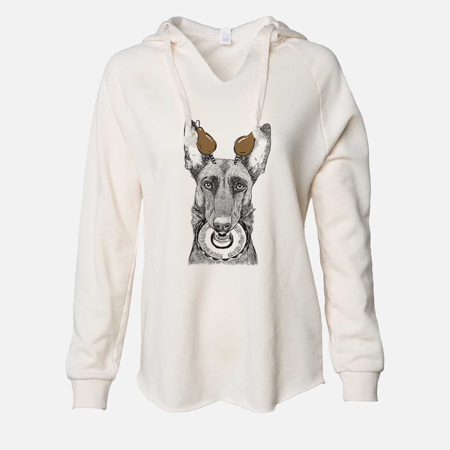 Thanksgiving Juno the Belgian Malinois - Cali Wave Hooded Sweatshirt