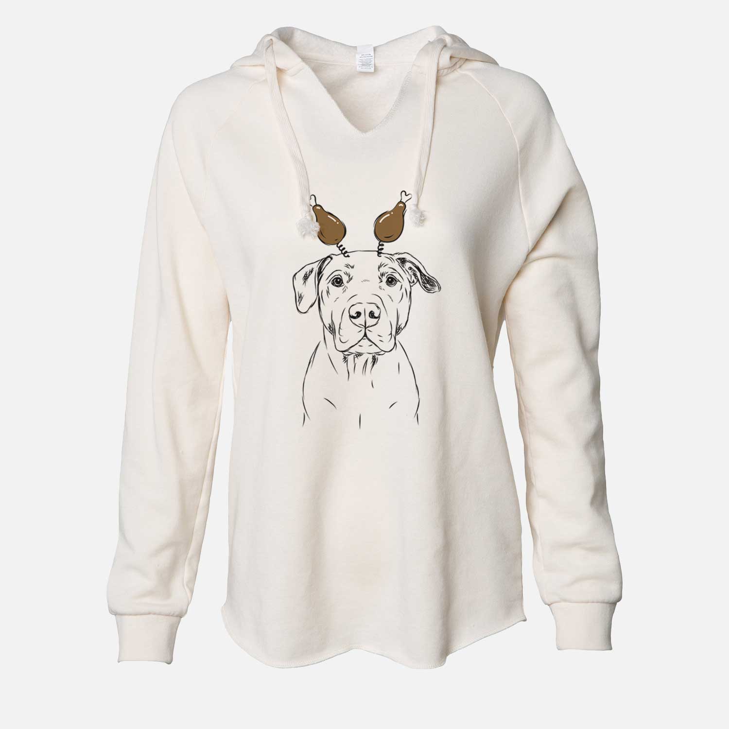 Thanksgiving Kadin the Pitbull - Cali Wave Hooded Sweatshirt