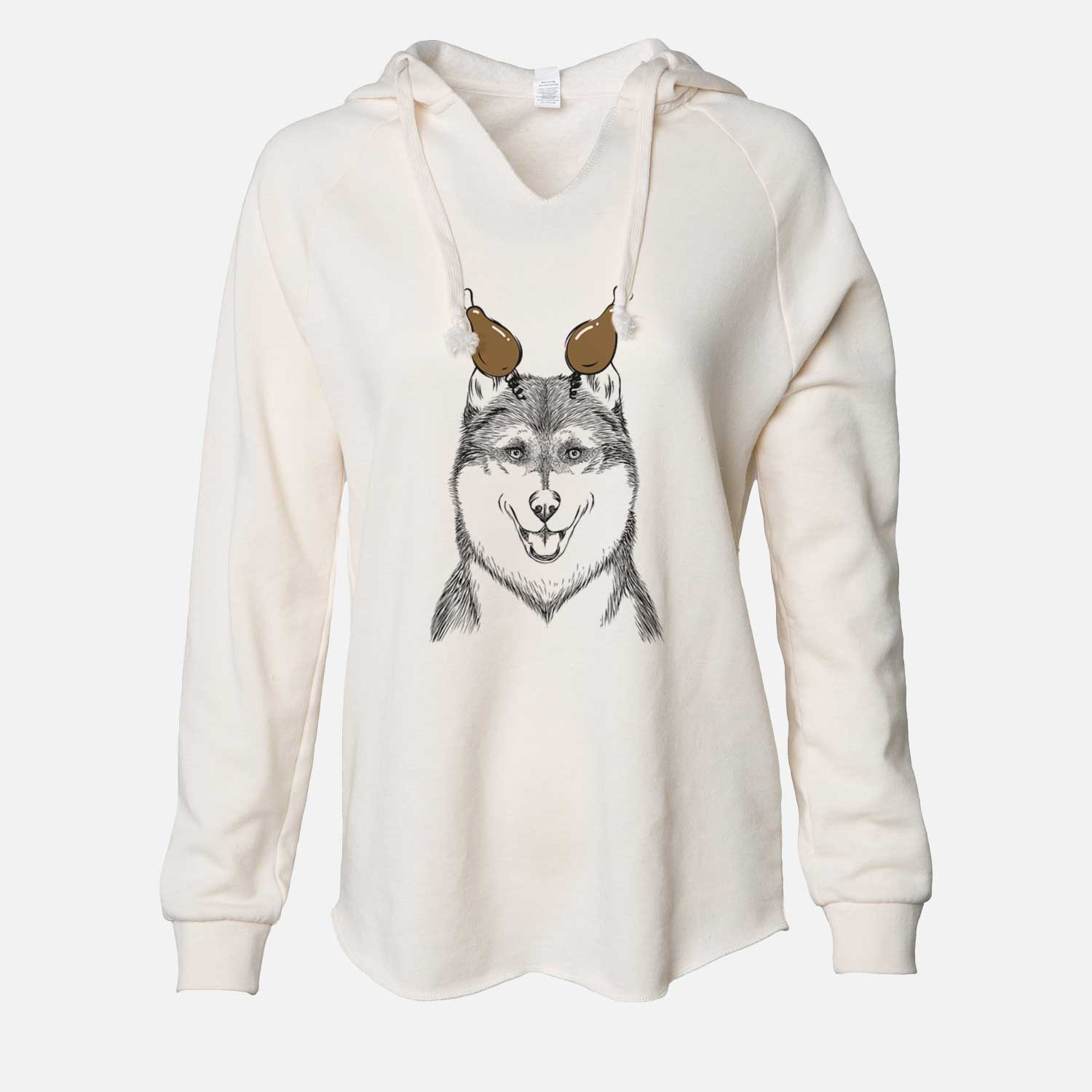 Thanksgiving Koda the Siberian Husky - Cali Wave Hooded Sweatshirt