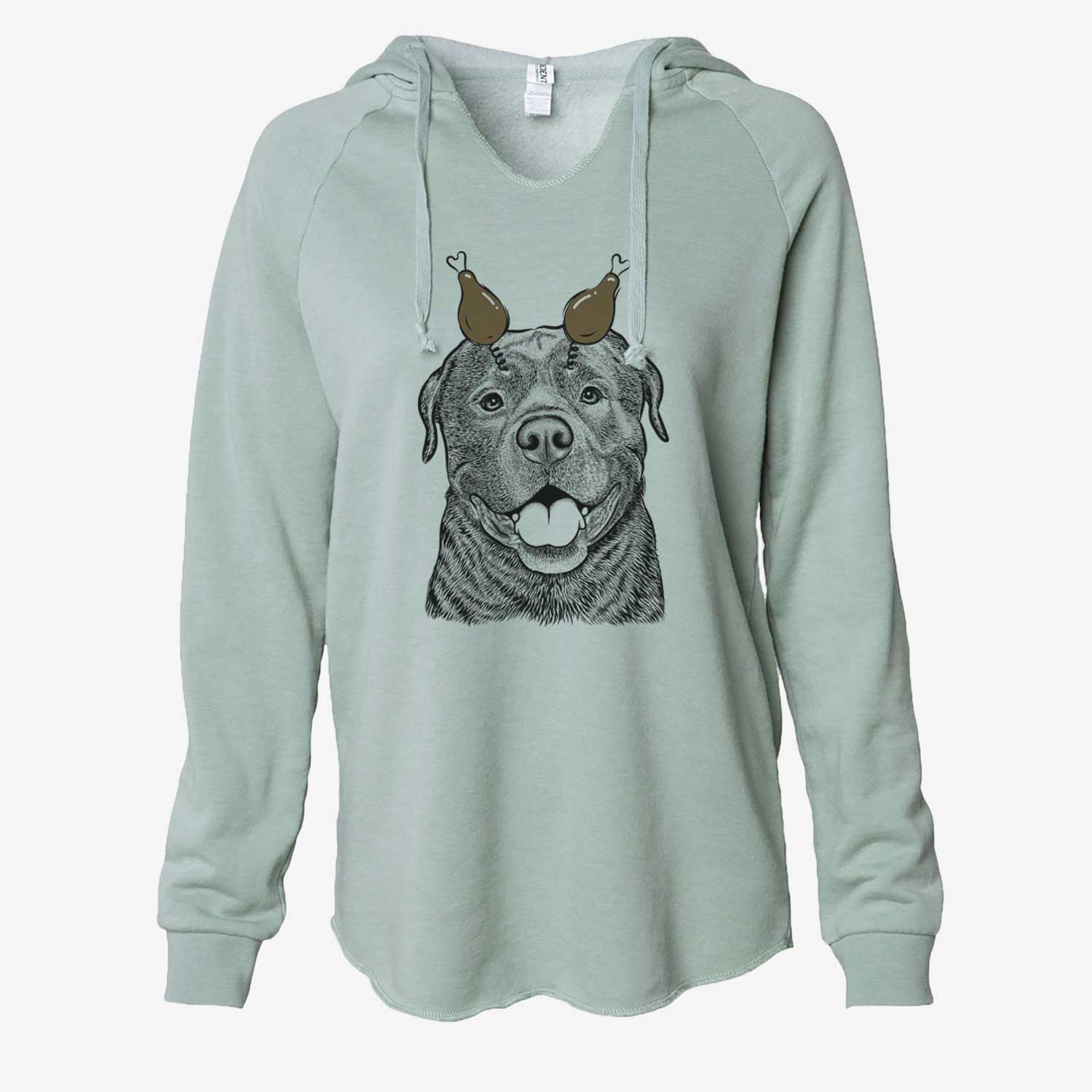 Thanksgiving Kojak the Rottweiler - Cali Wave Hooded Sweatshirt