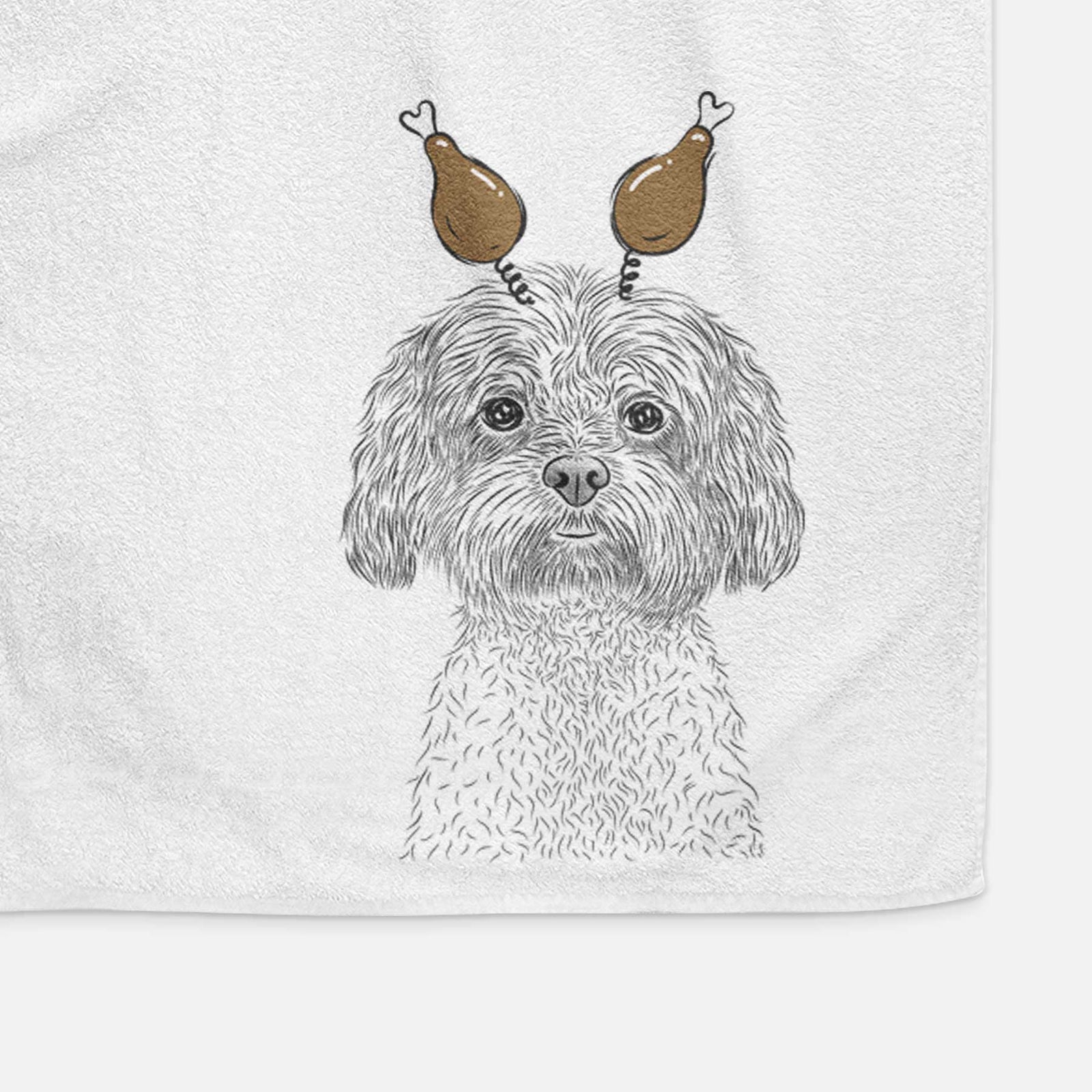 Lane the Lhasa Apso Decorative Hand Towel