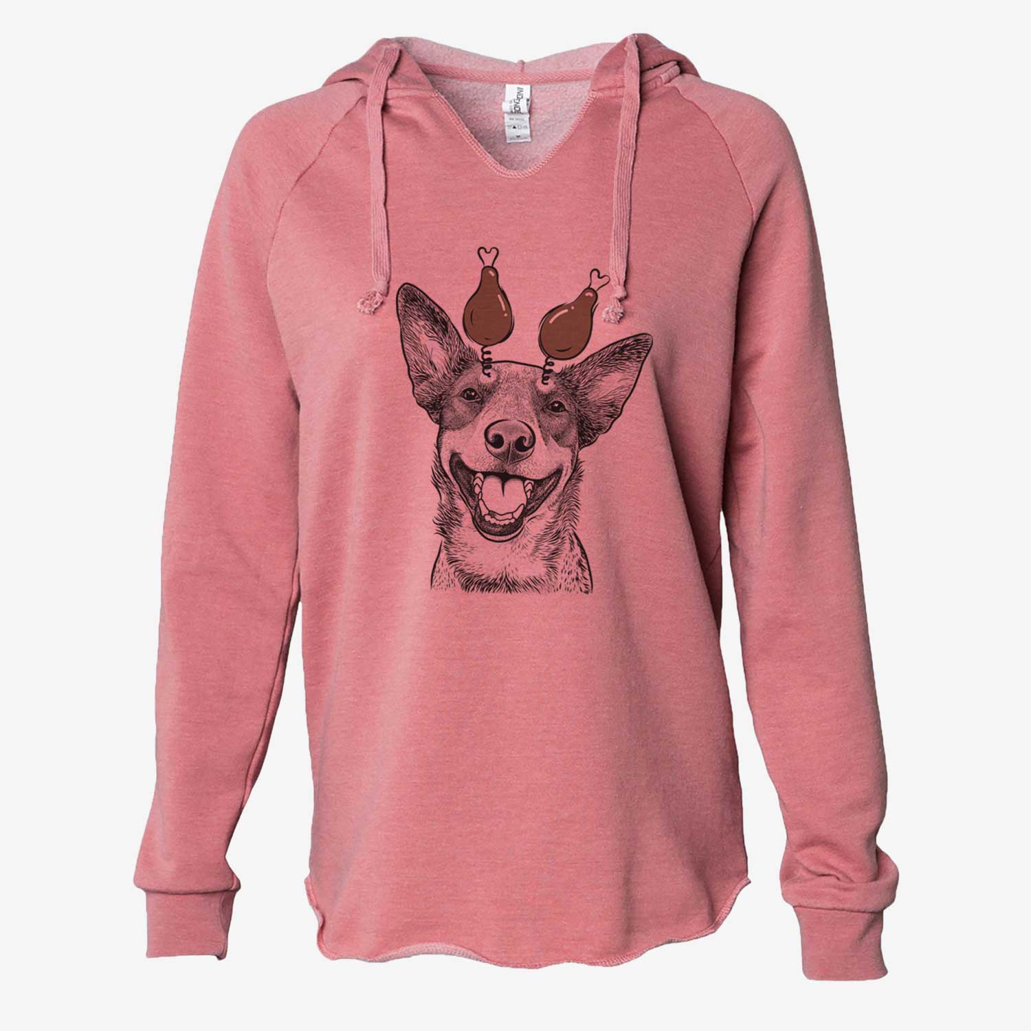 Thanksgiving Lily the Australian Cattle Dog - Cali Wave Hooded Sweatshirt