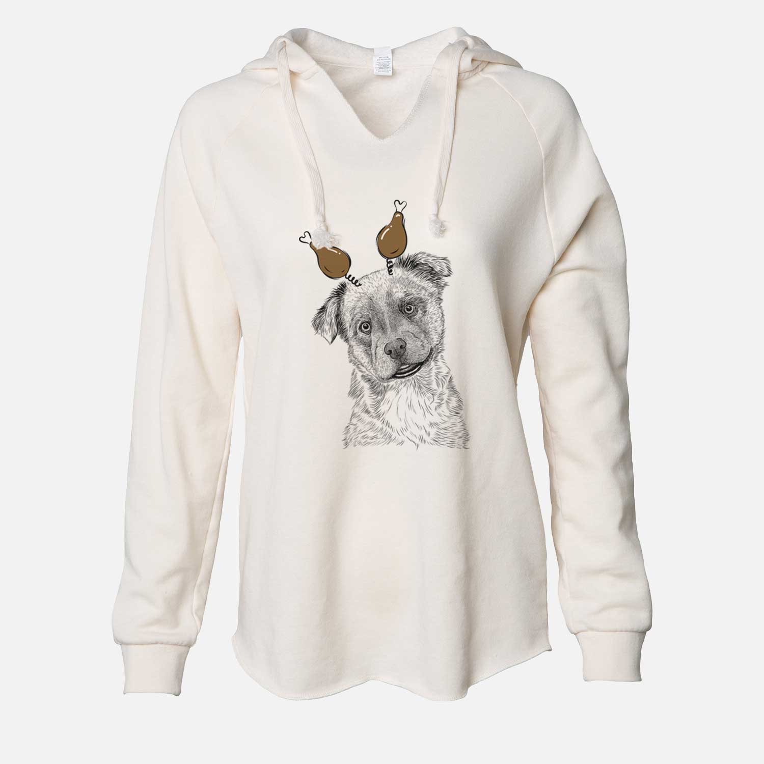 Thanksgiving Loki Bear the Australian Cattle Dog Mix - Cali Wave Hooded Sweatshirt