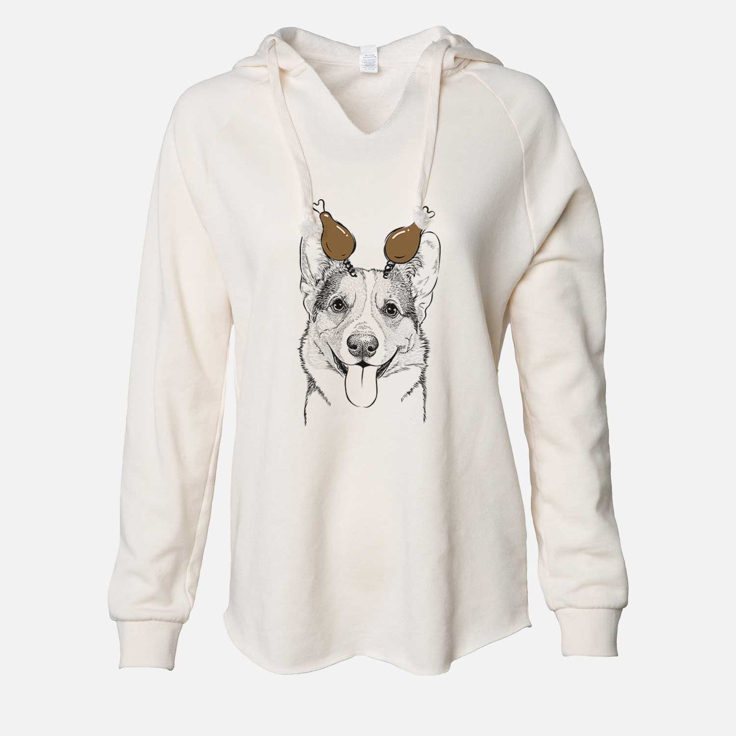 Thanksgiving Loki the Corgi - Cali Wave Hooded Sweatshirt