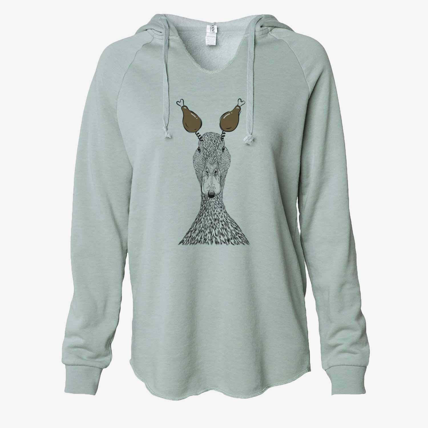 Thanksgiving Marge the Mallard Duck - Cali Wave Hooded Sweatshirt