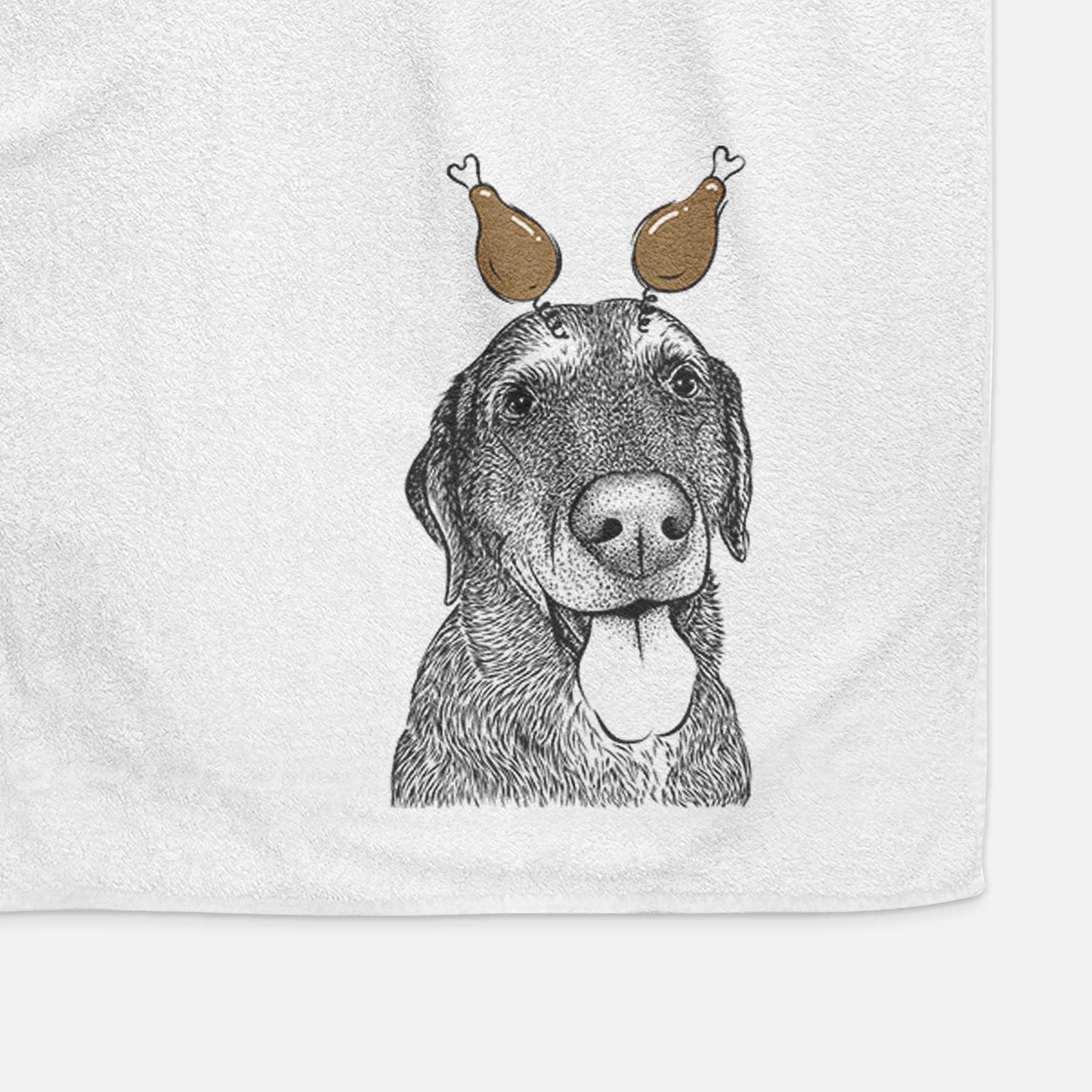 Max the Labrador Retriever Decorative Hand Towel