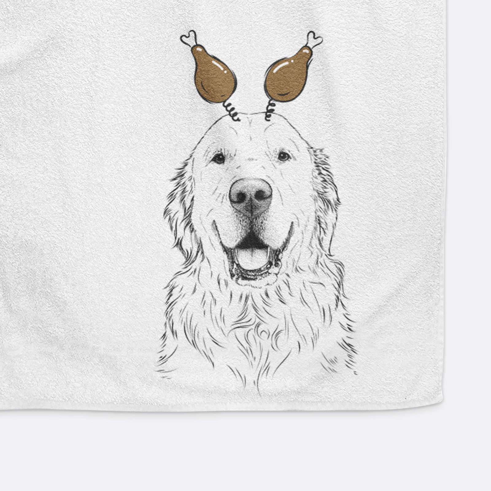Maximus the Golden Retriever Decorative Hand Towel