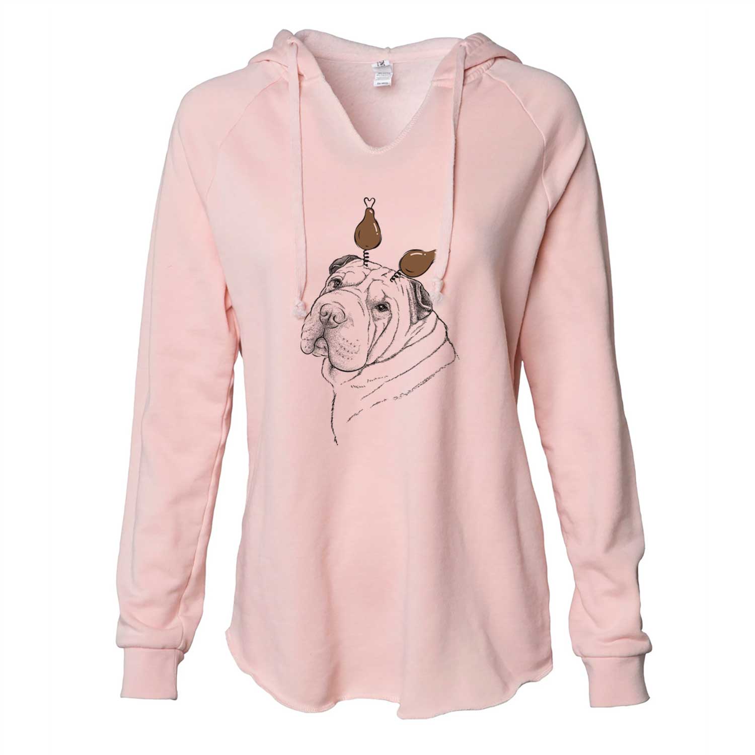 Thanksgiving Maximus the Shar Pei - Cali Wave Hooded Sweatshirt