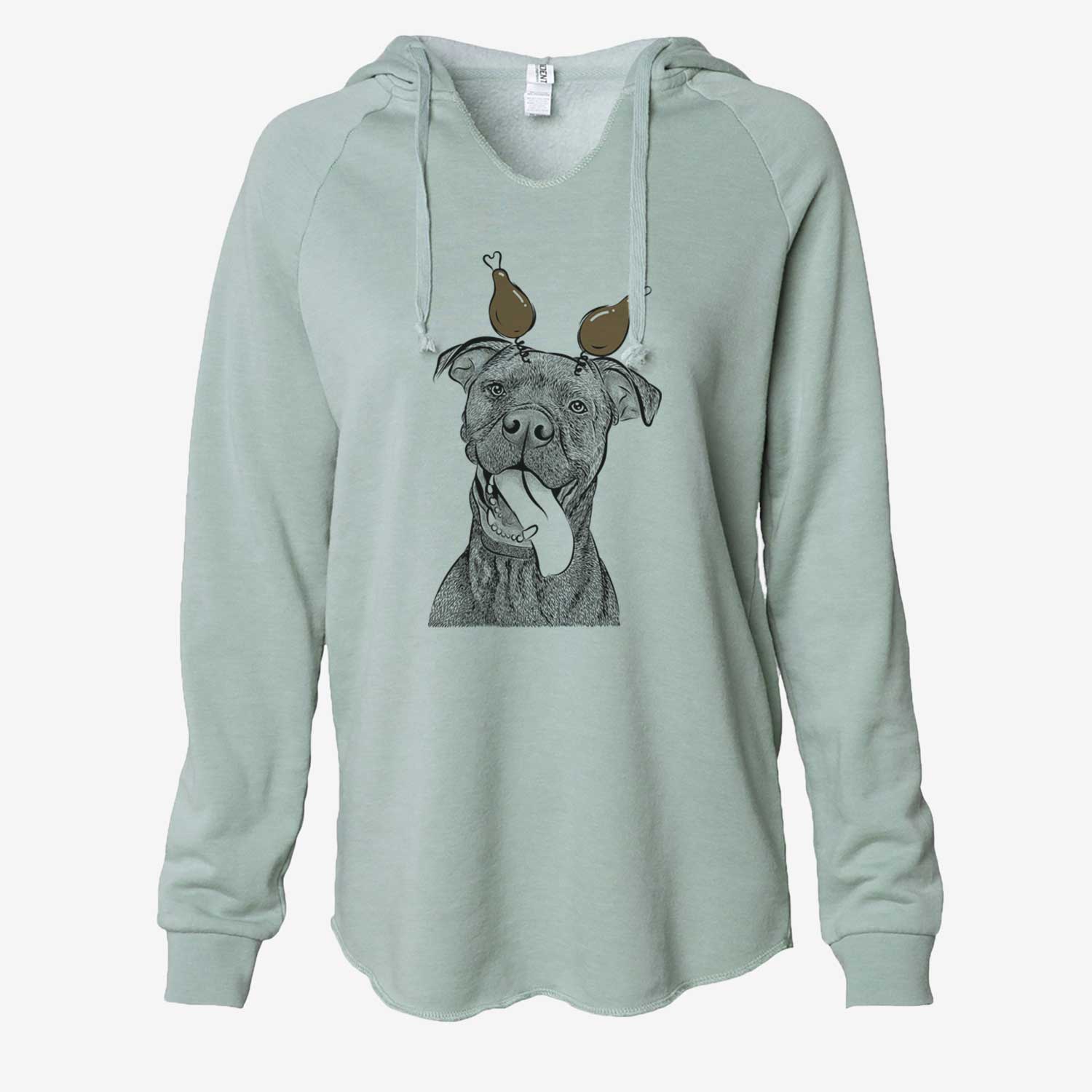Thanksgiving Mikey the Boxador - Cali Wave Hooded Sweatshirt