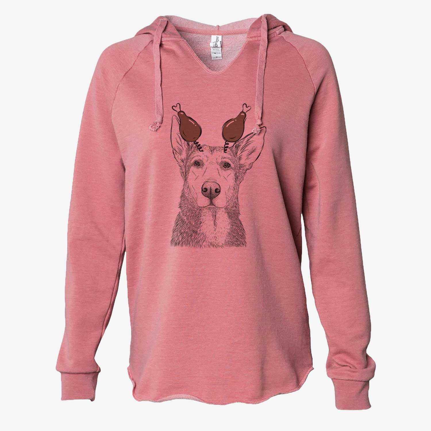 Thanksgiving Misty the German Shepherd Mix - Cali Wave Hooded Sweatshirt