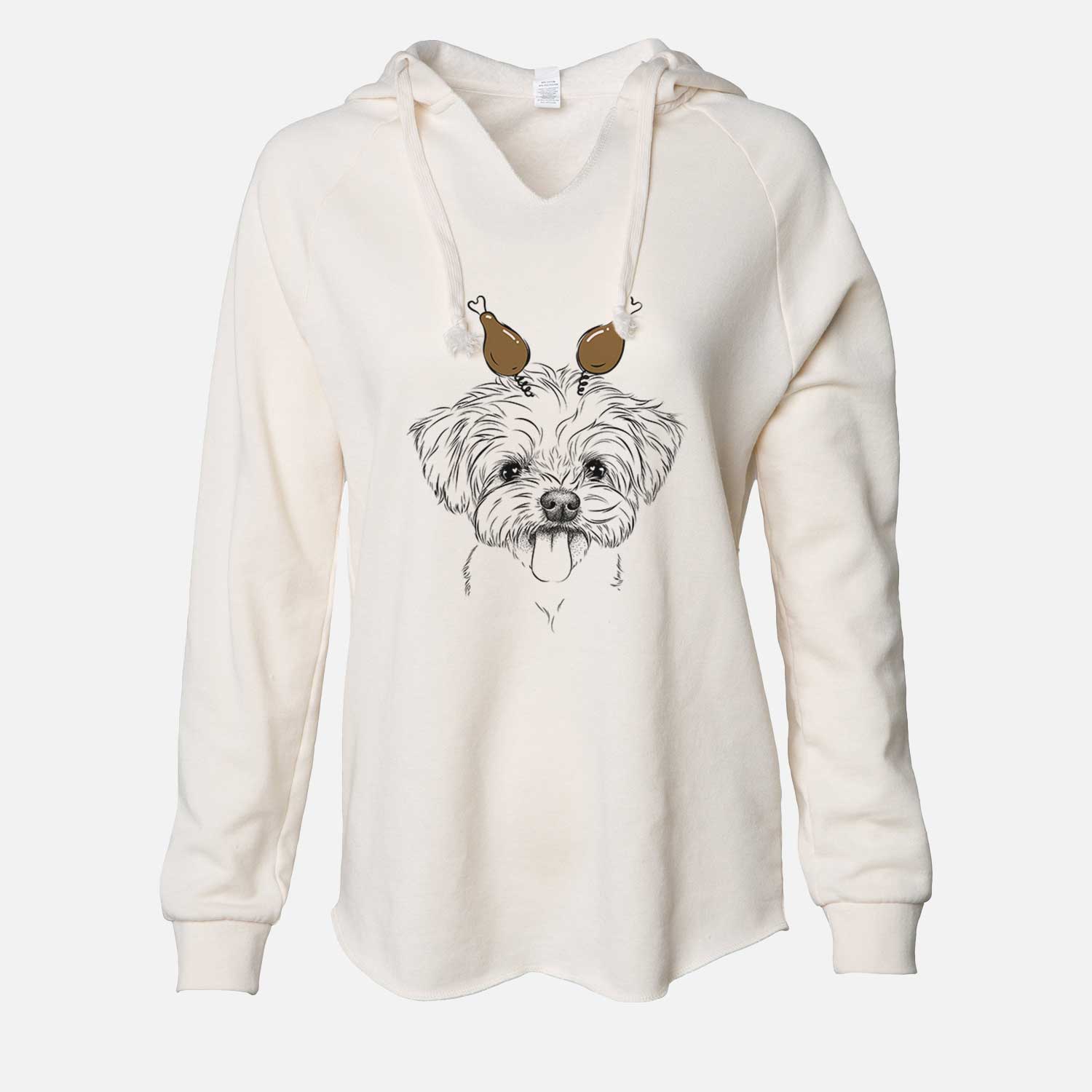 Thanksgiving Mochi the Maltese - Cali Wave Hooded Sweatshirt