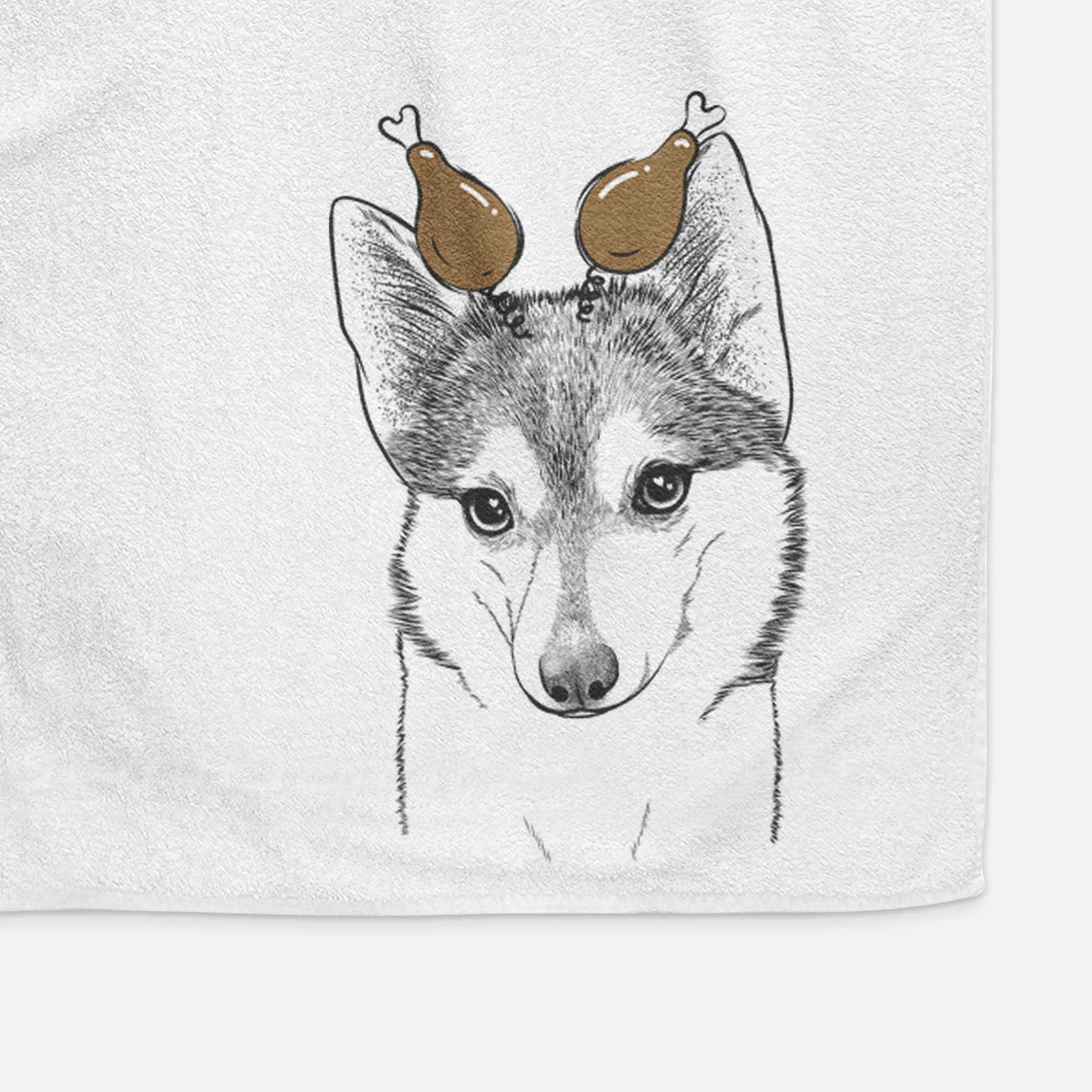 Nami the Alaskan Klee Kai Decorative Hand Towel