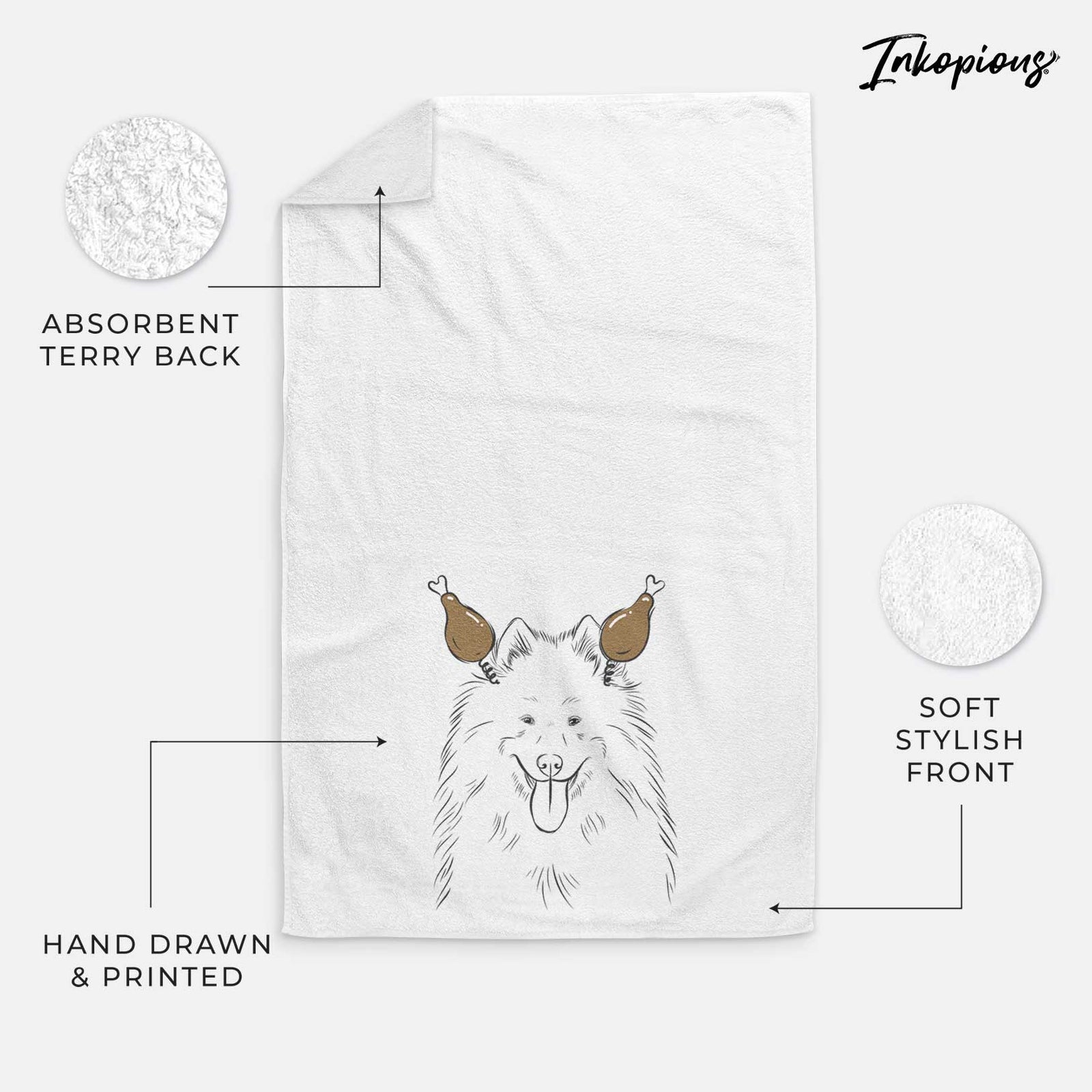 Nova the Samoyed Decorative Hand Towel