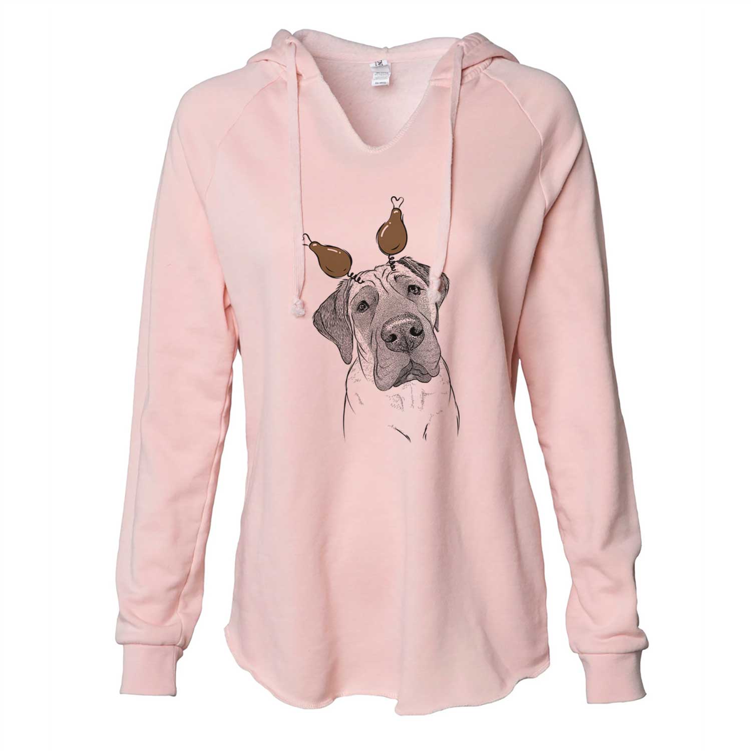 Thanksgiving Nutterbutter the English Mastiff - Cali Wave Hooded Sweatshirt