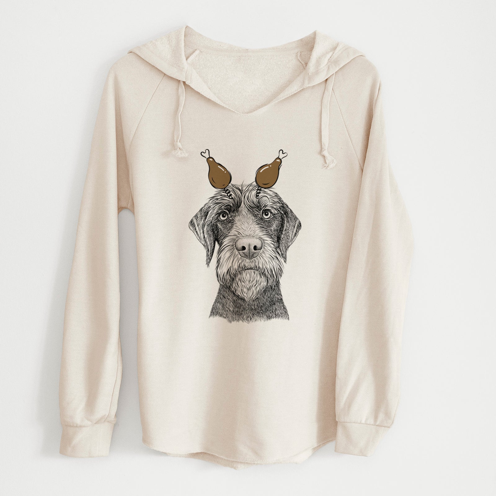 Thanksgiving Oakley the Pudelpointer - Cali Wave Hooded Sweatshirt