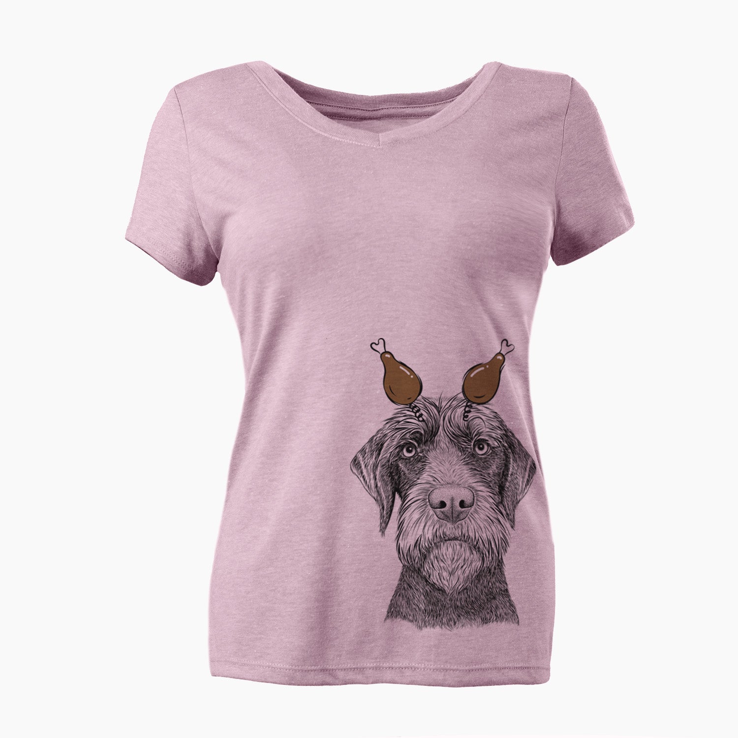 Thanksgiving Oakley the Pudelpointer - Women's Perfect V-neck Shirt