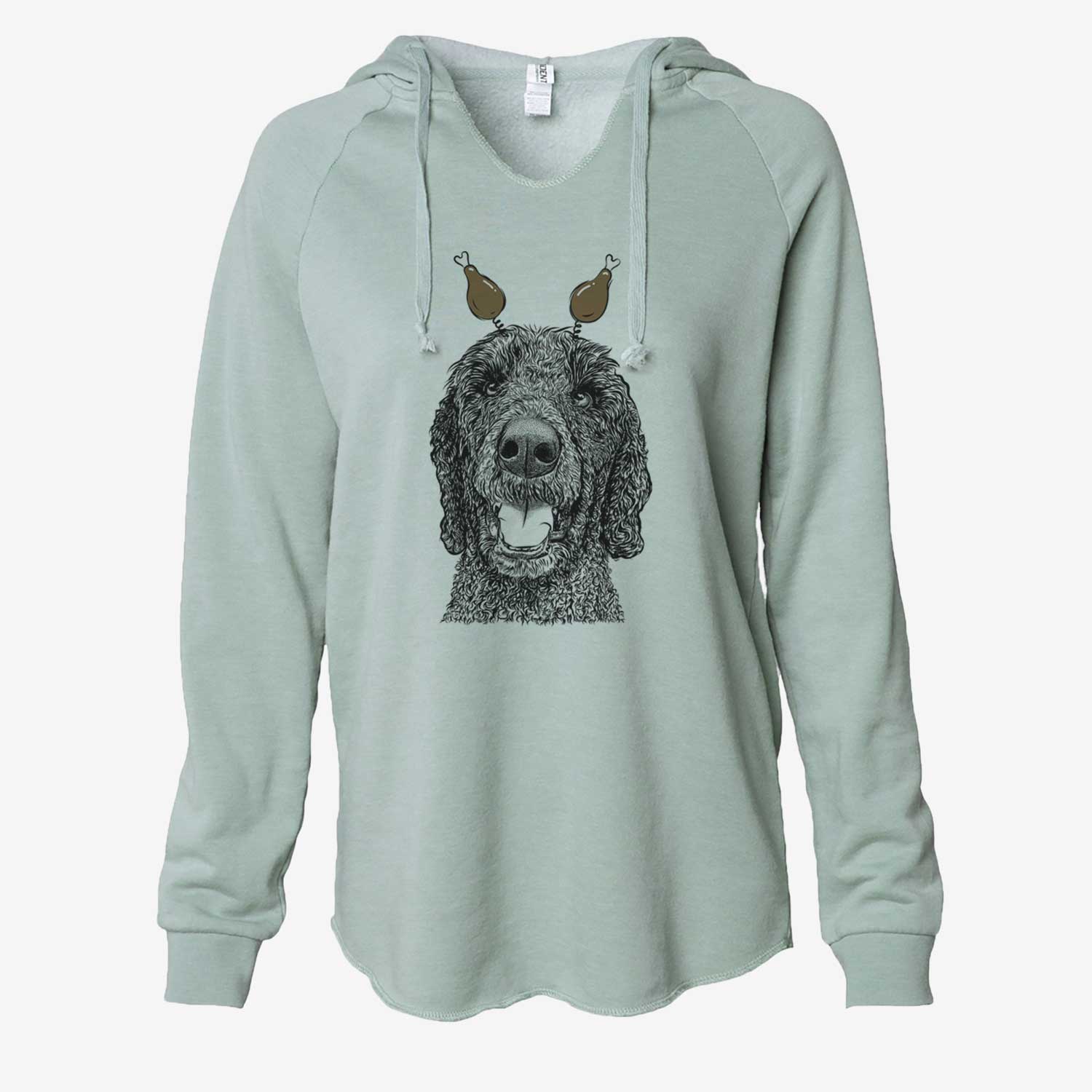 Thanksgiving Obi James the Goldendoodle - Cali Wave Hooded Sweatshirt