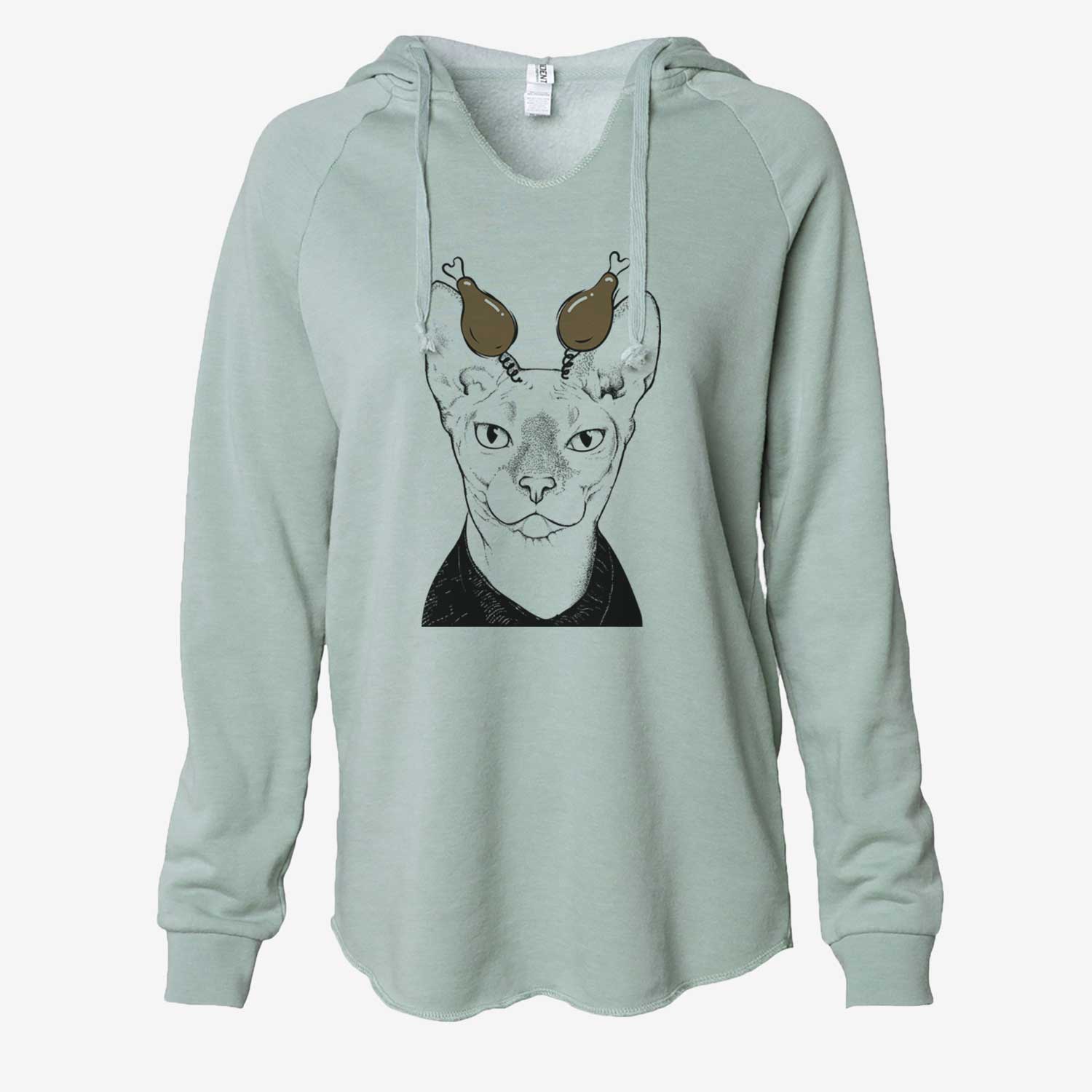 Thanksgiving Oliver Watson the Sphynx Cat - Cali Wave Hooded Sweatshirt