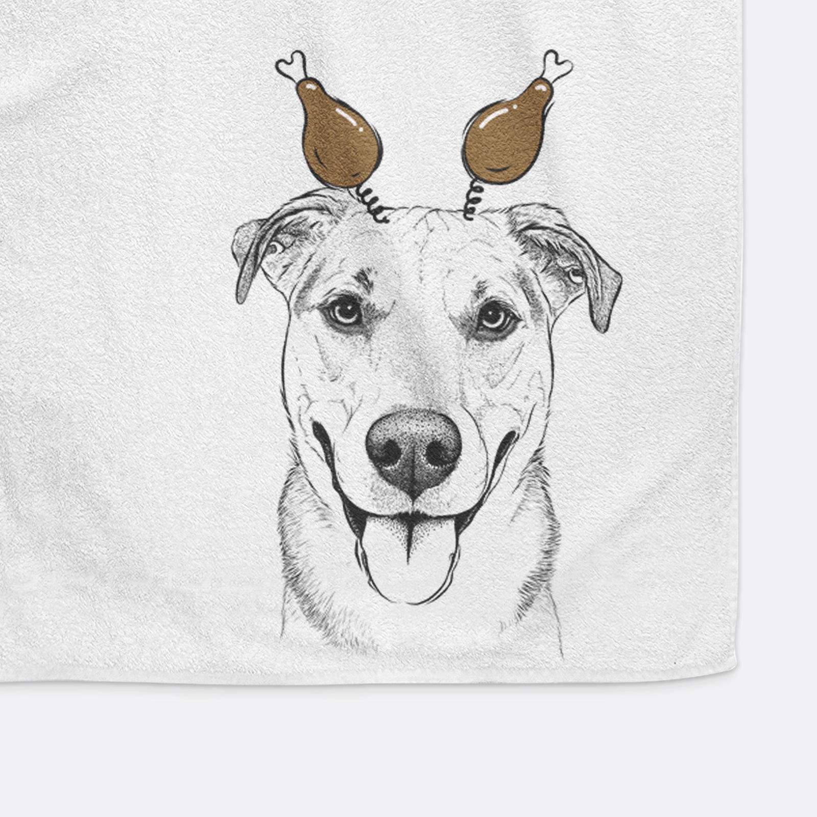 Padre the Pitbull Mix Decorative Hand Towel