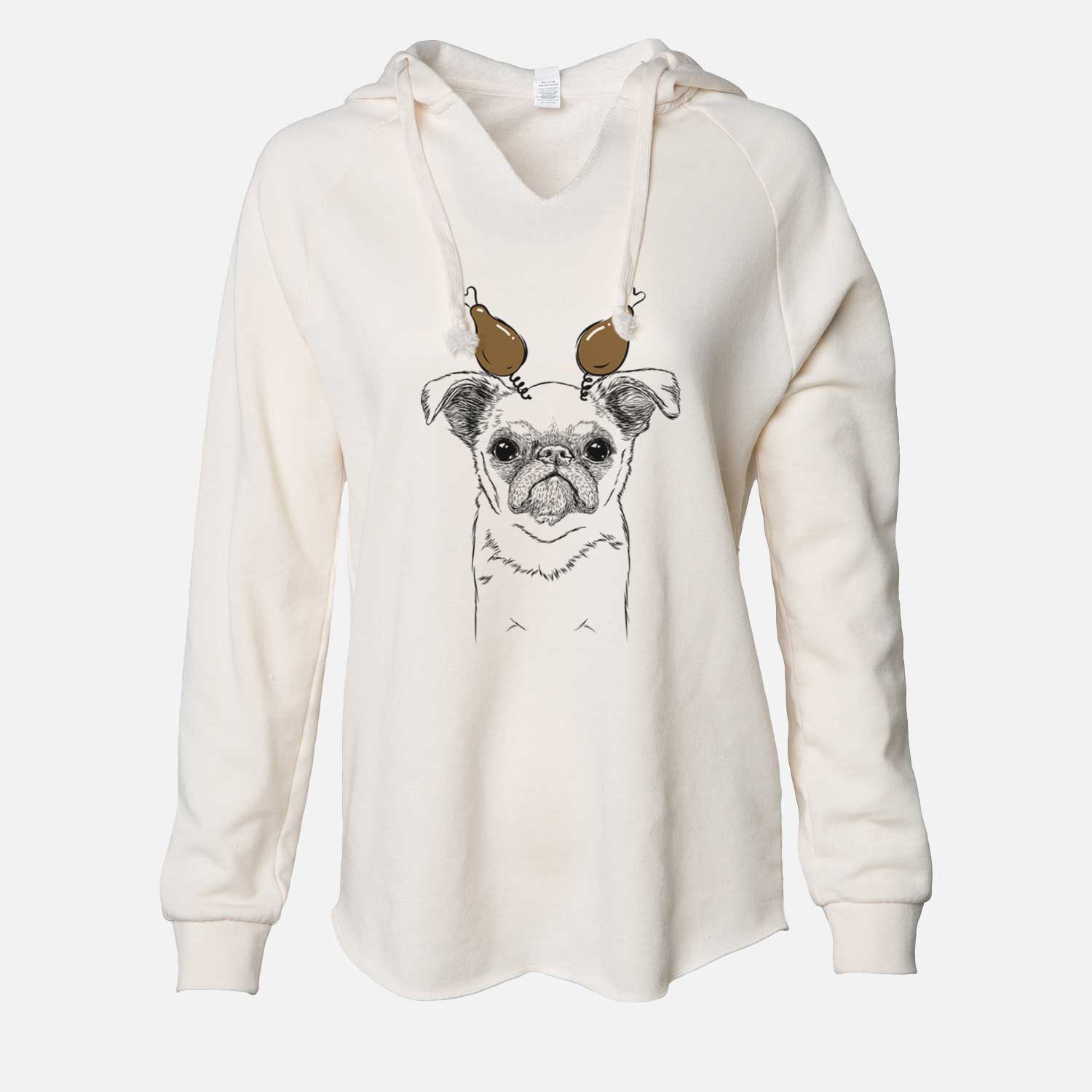 Thanksgiving Petit Penny the Brussels Griffon - Cali Wave Hooded Sweatshirt