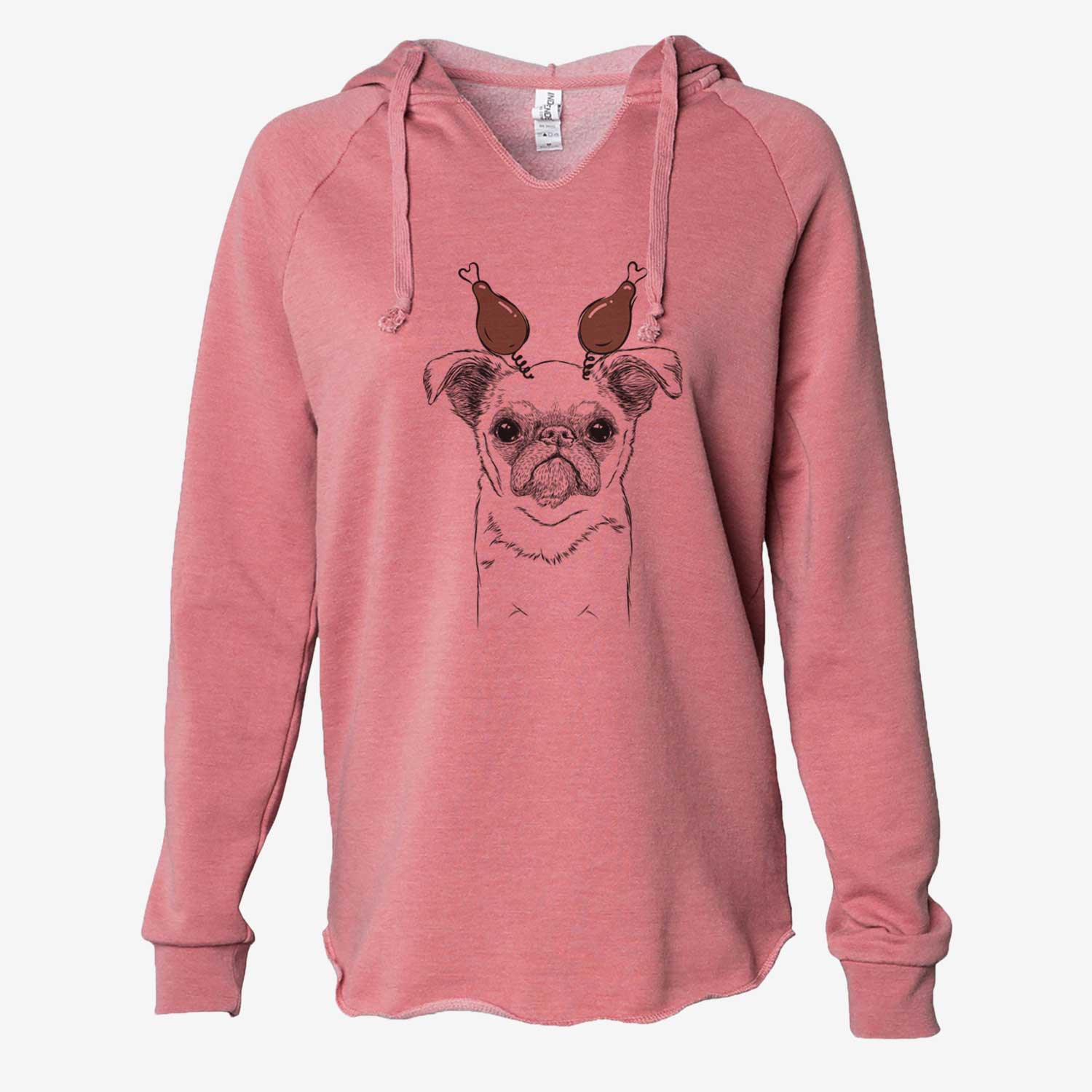 Thanksgiving Petit Penny the Brussels Griffon - Cali Wave Hooded Sweatshirt
