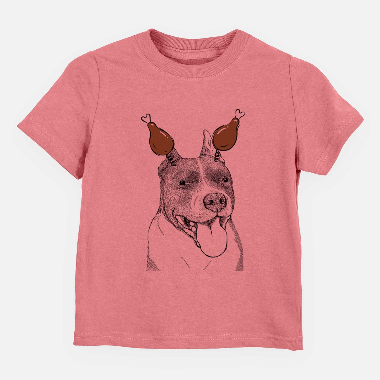 Thanksgiving Piggy the American Staffordshire Terrier - Kids/Youth/Toddler Shirt