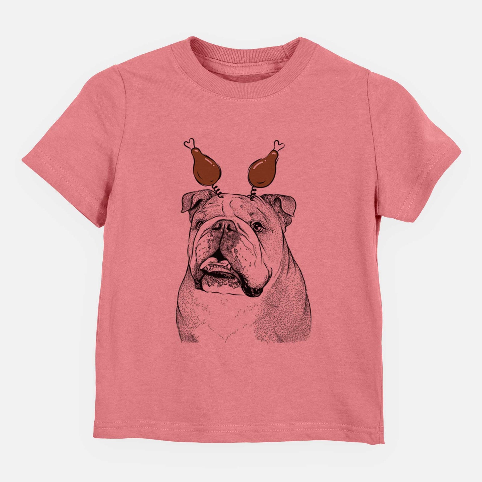 Thanksgiving Piggy the English Bulldog - Kids/Youth/Toddler Shirt