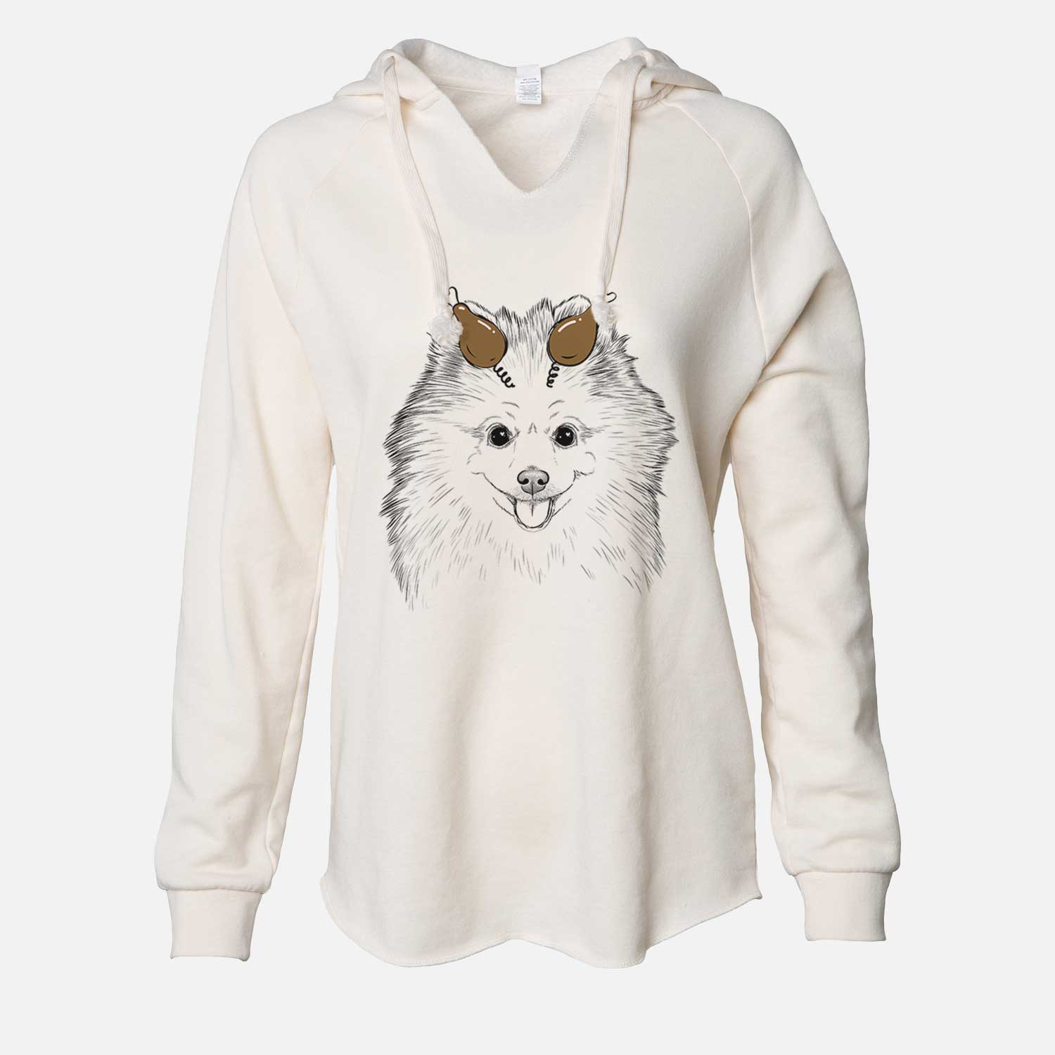 Thanksgiving Piper Jo the Pomeranian - Cali Wave Hooded Sweatshirt