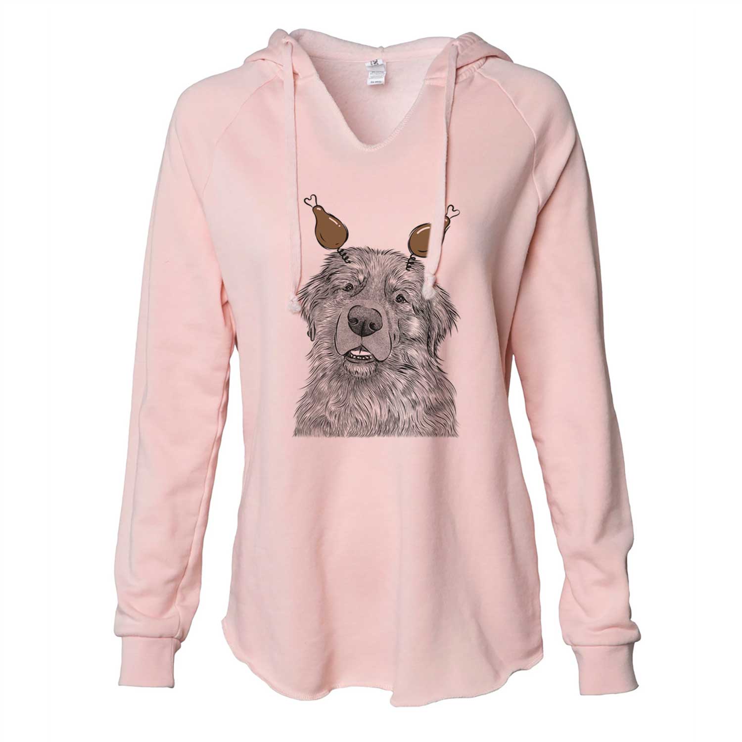 Thanksgiving Ralph the Leonberger - Cali Wave Hooded Sweatshirt