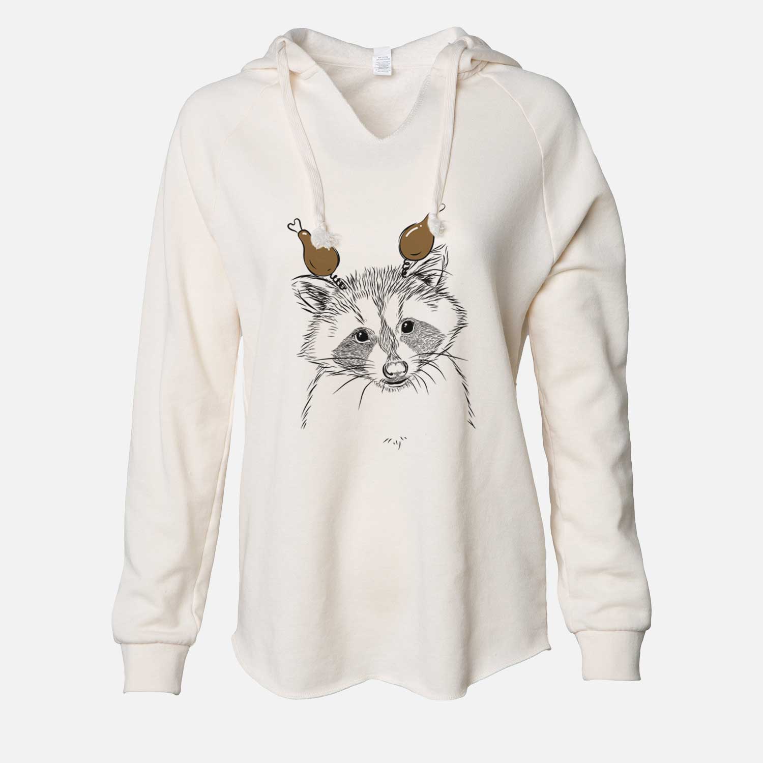 Thanksgiving Randy the Raccoon - Cali Wave Hooded Sweatshirt