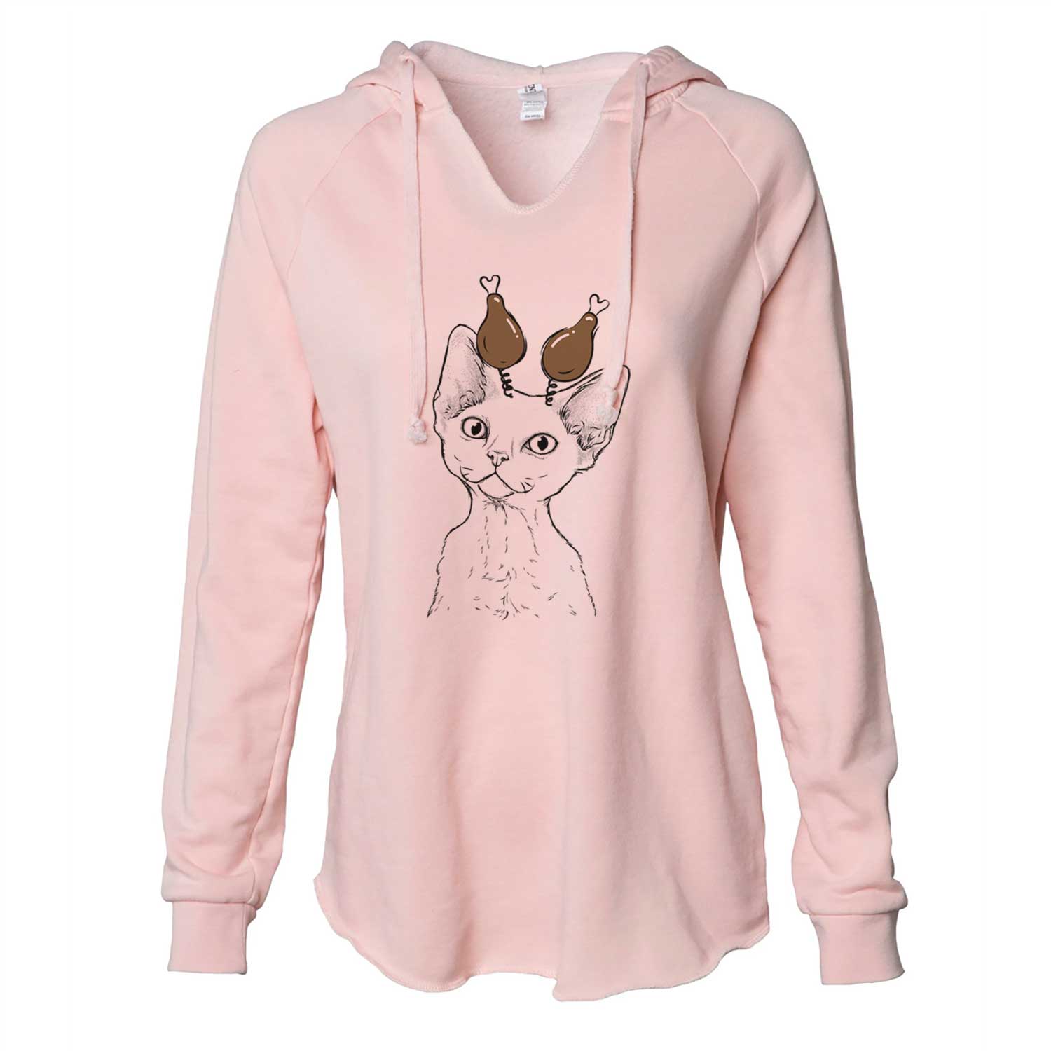 Thanksgiving Ripley the Devon Rex Cat - Cali Wave Hooded Sweatshirt