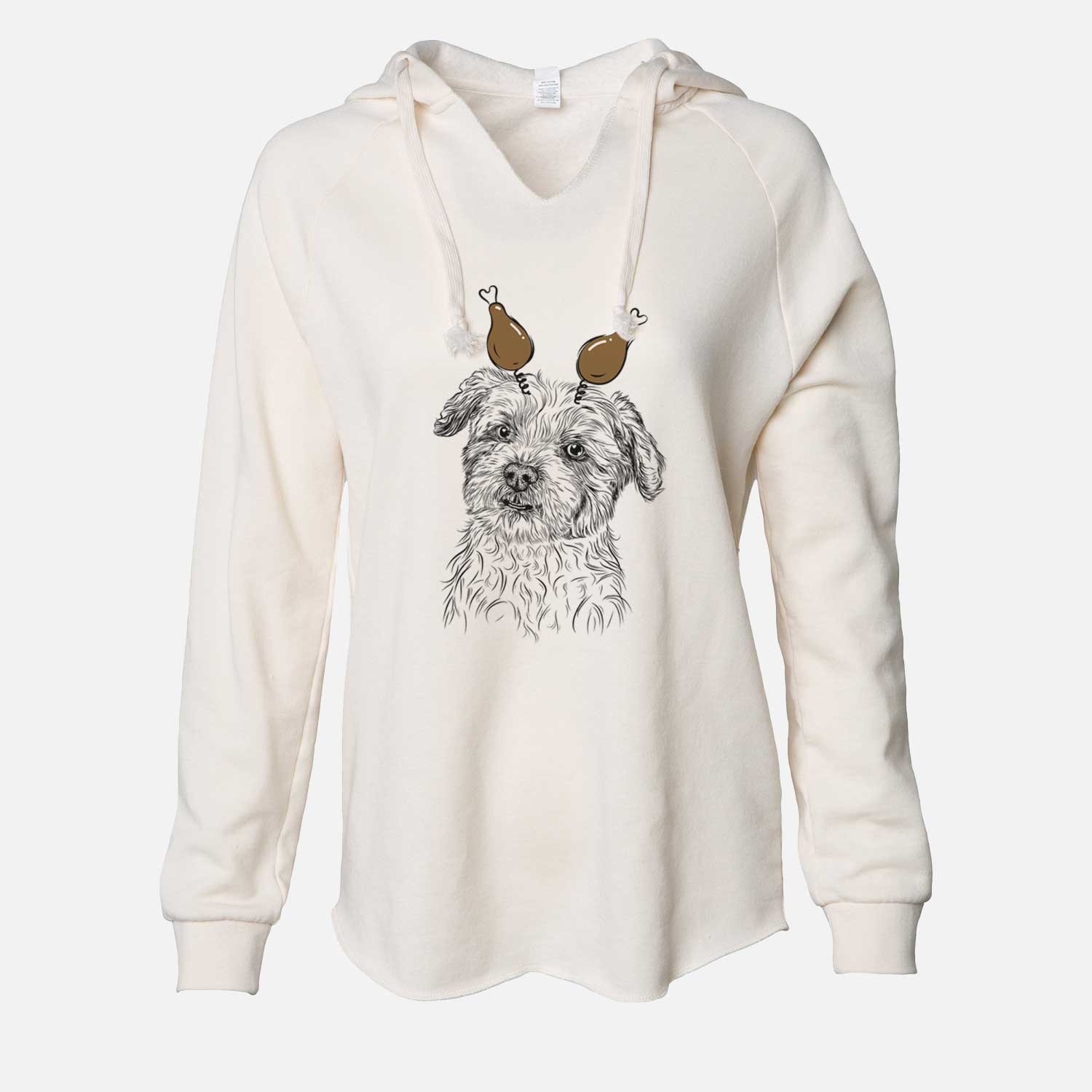 Thanksgiving Roxie the Schnauzer Shih Tzu Mix - Cali Wave Hooded Sweatshirt