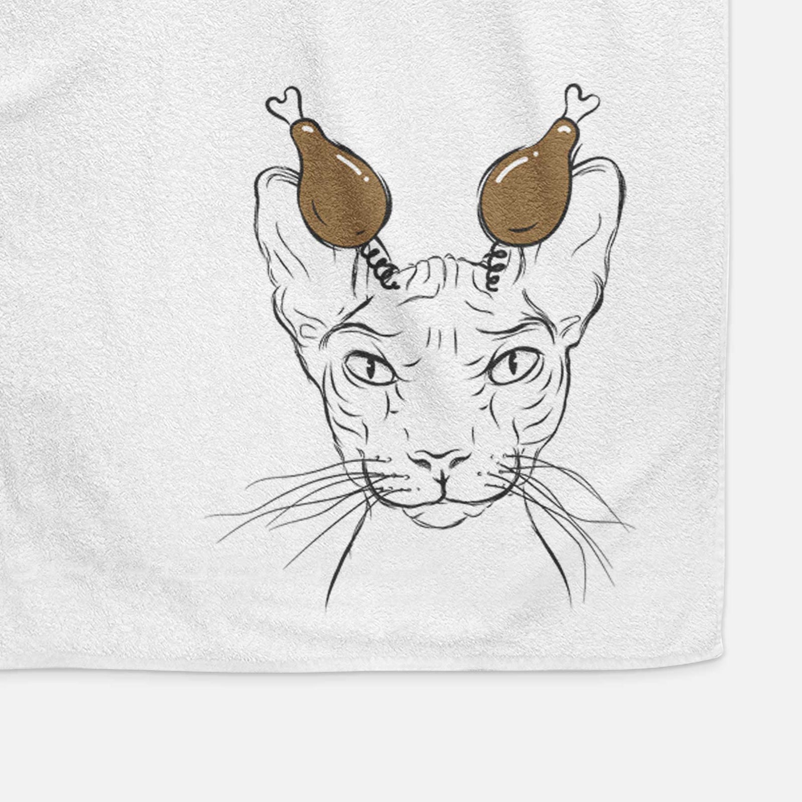 Sammy the Spinx Cat Decorative Hand Towel