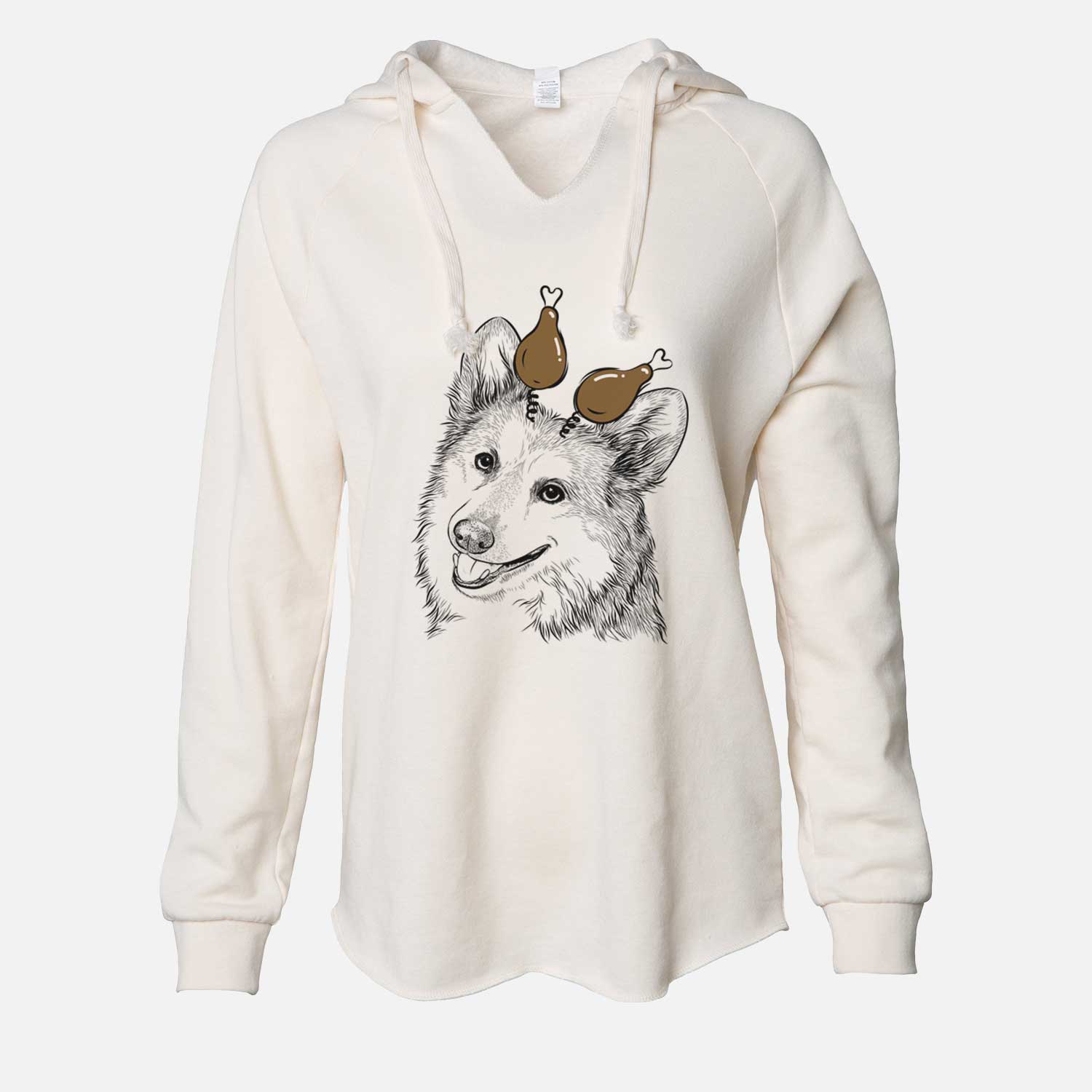 Thanksgiving Scout the Pembroke Welsh Corgi - Cali Wave Hooded Sweatshirt