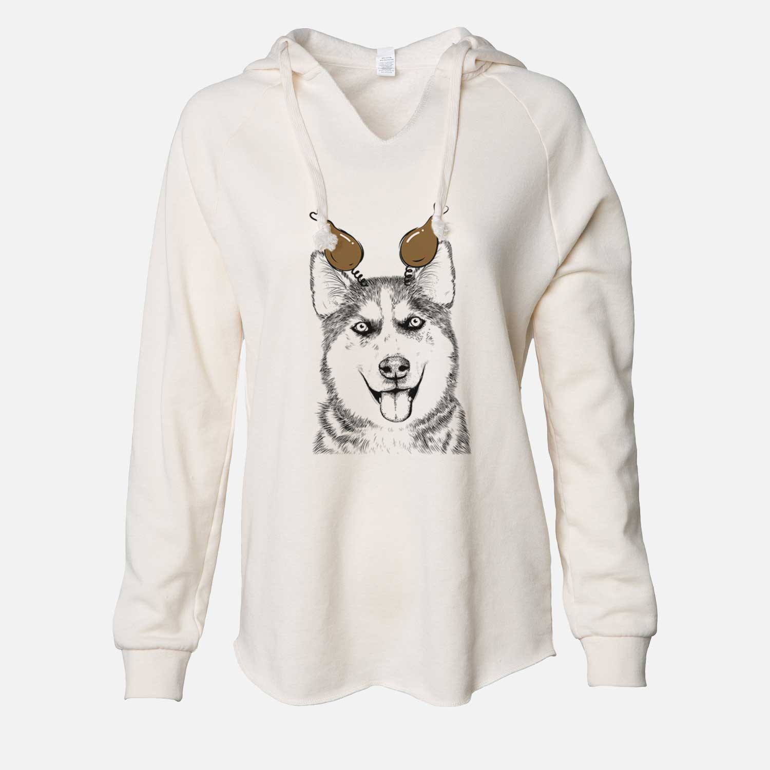 Thanksgiving Sesi the Siberian Husky - Cali Wave Hooded Sweatshirt