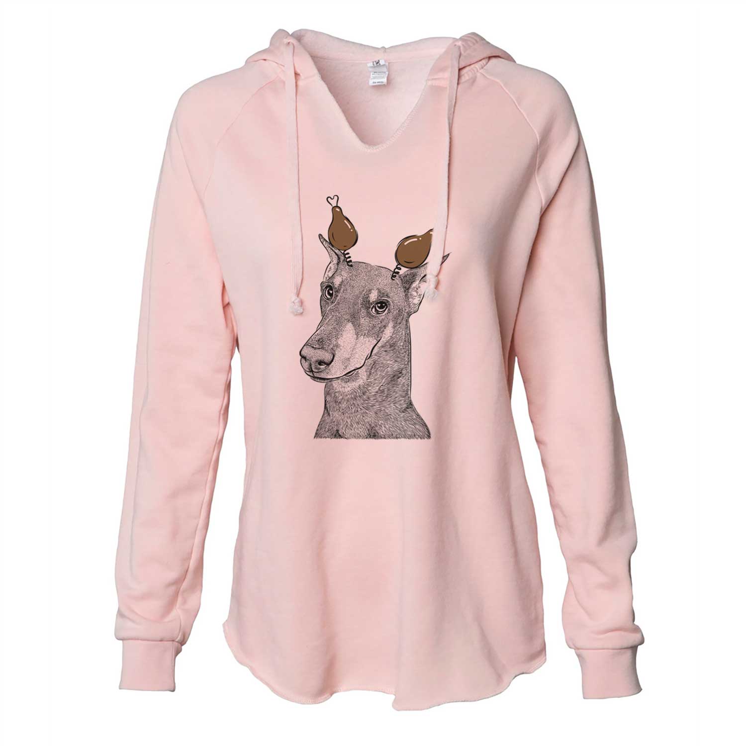 Thanksgiving Shelby the Doberman Pinscher - Cali Wave Hooded Sweatshirt