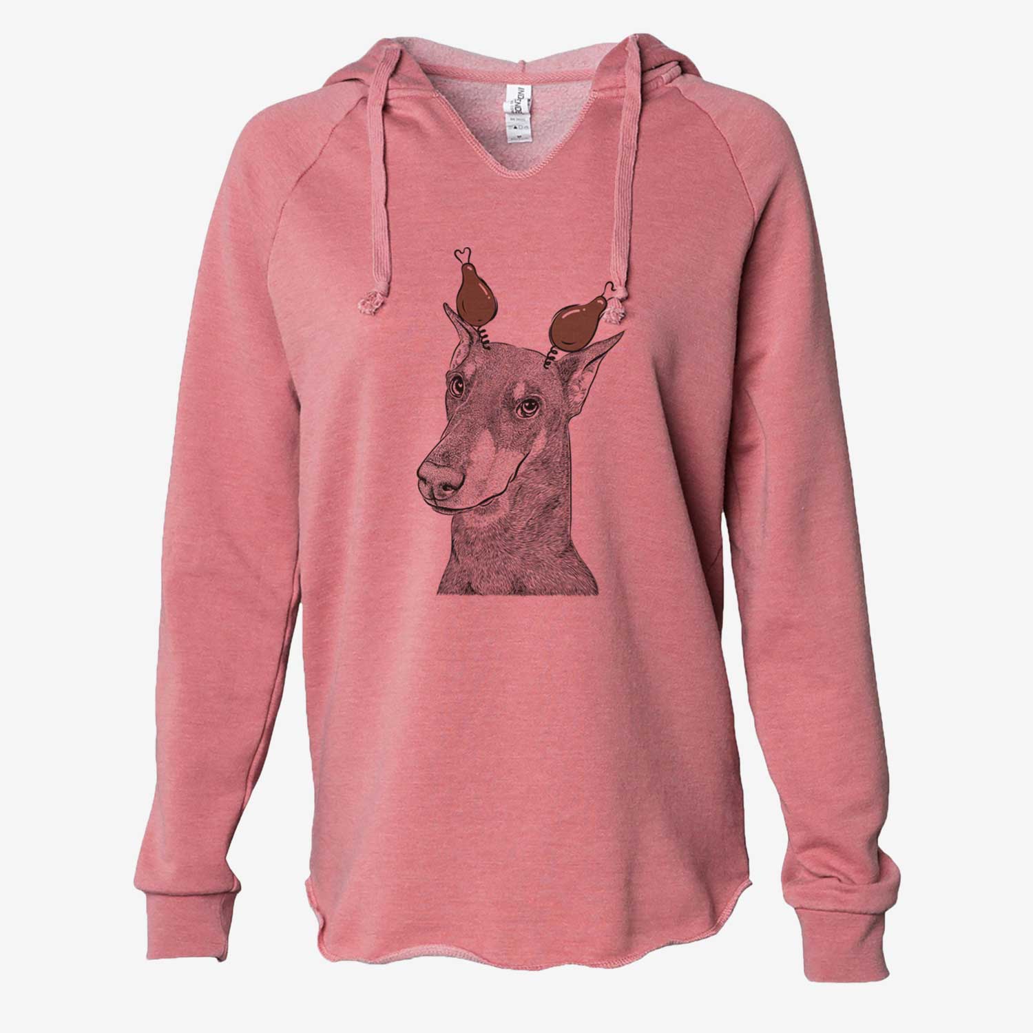 Thanksgiving Shelby the Doberman Pinscher - Cali Wave Hooded Sweatshirt