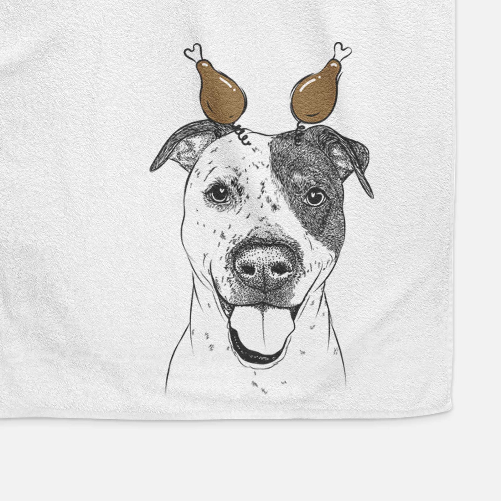 Simon the Mixed Breed Decorative Hand Towel