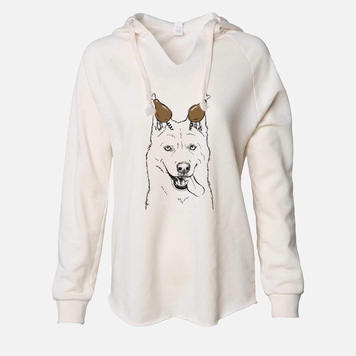 Thanksgiving Sinatra the Siberian Husky - Cali Wave Hooded Sweatshirt