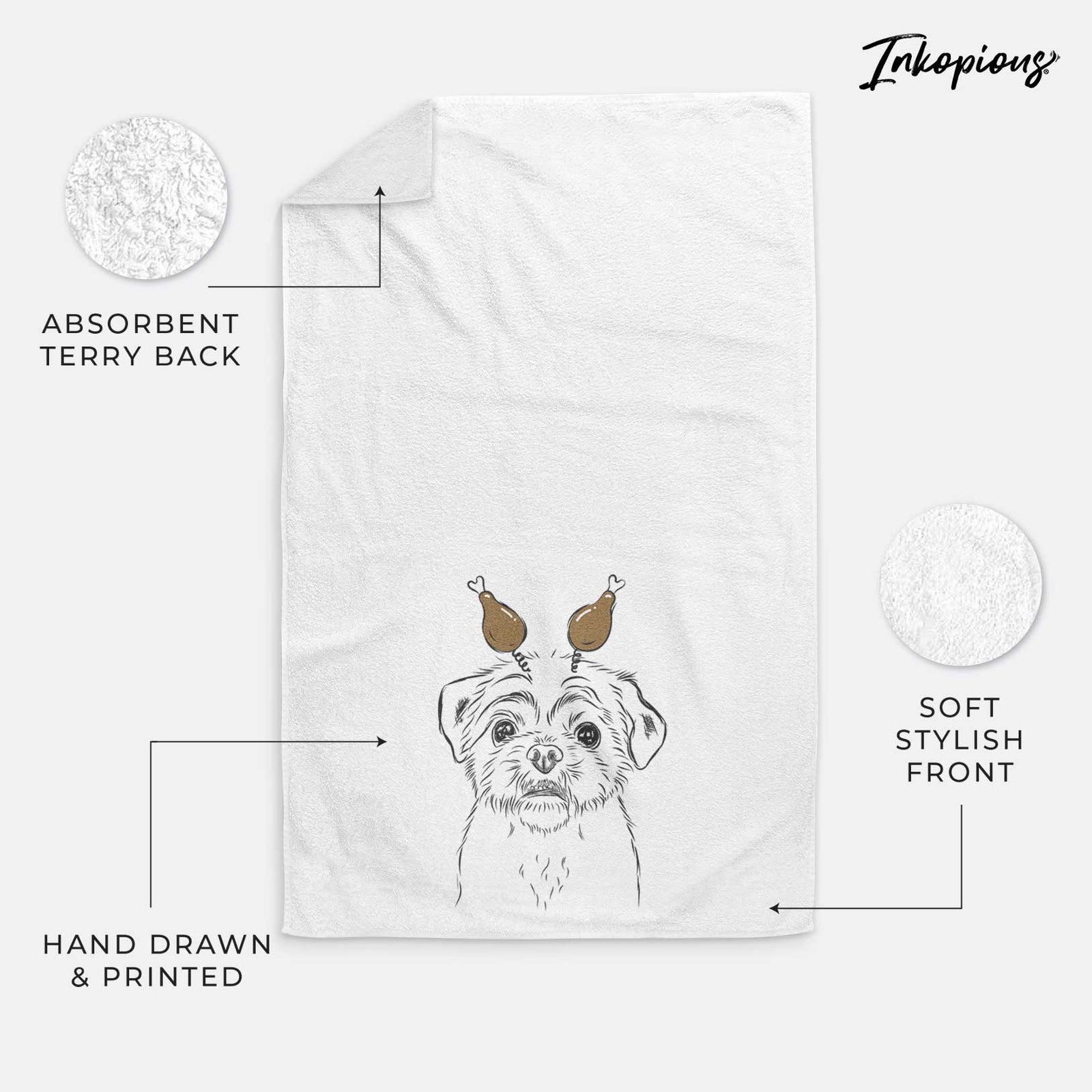 Smash the Shih Tzu Decorative Hand Towel