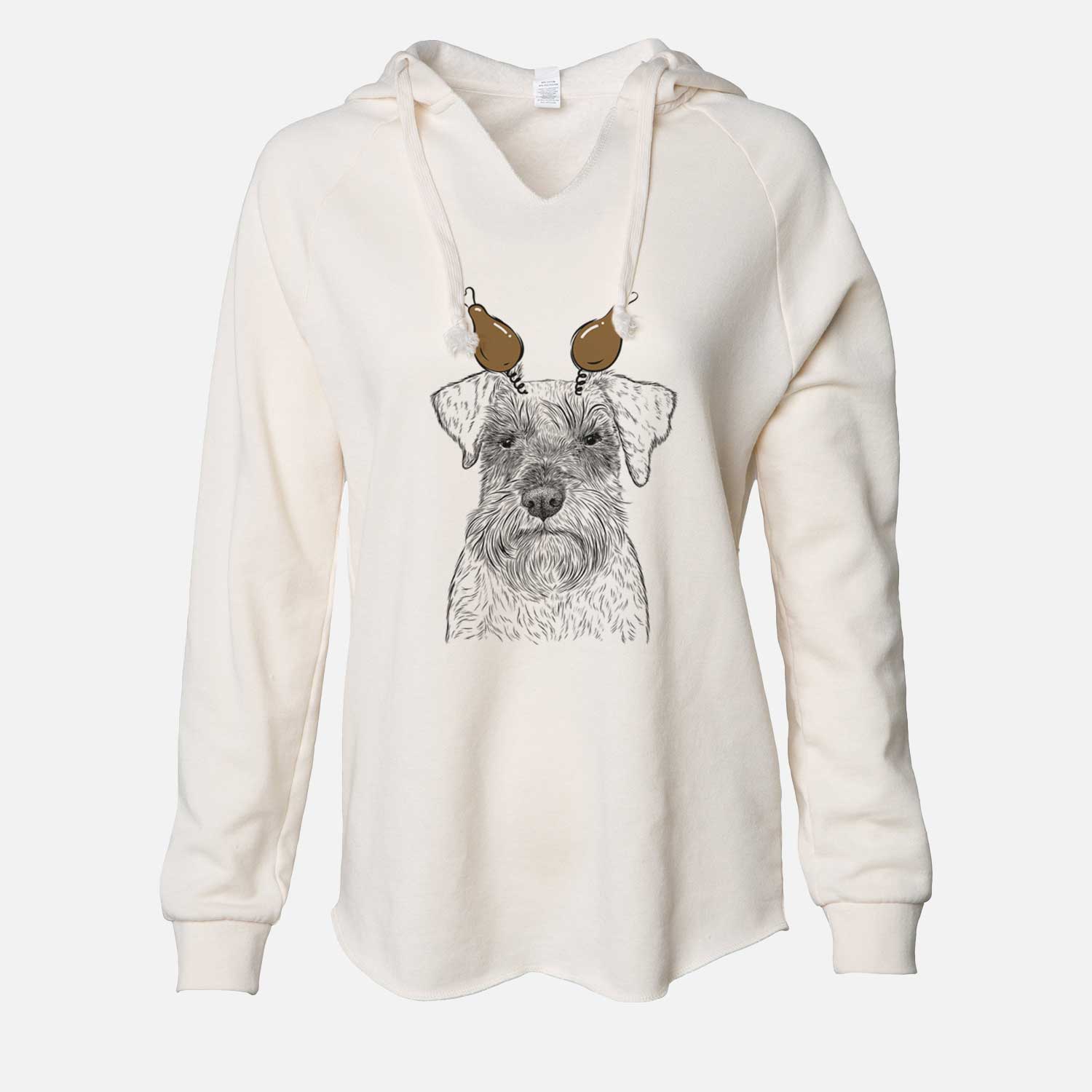 Thanksgiving Smokey the Miniature Schnauzer - Cali Wave Hooded Sweatshirt