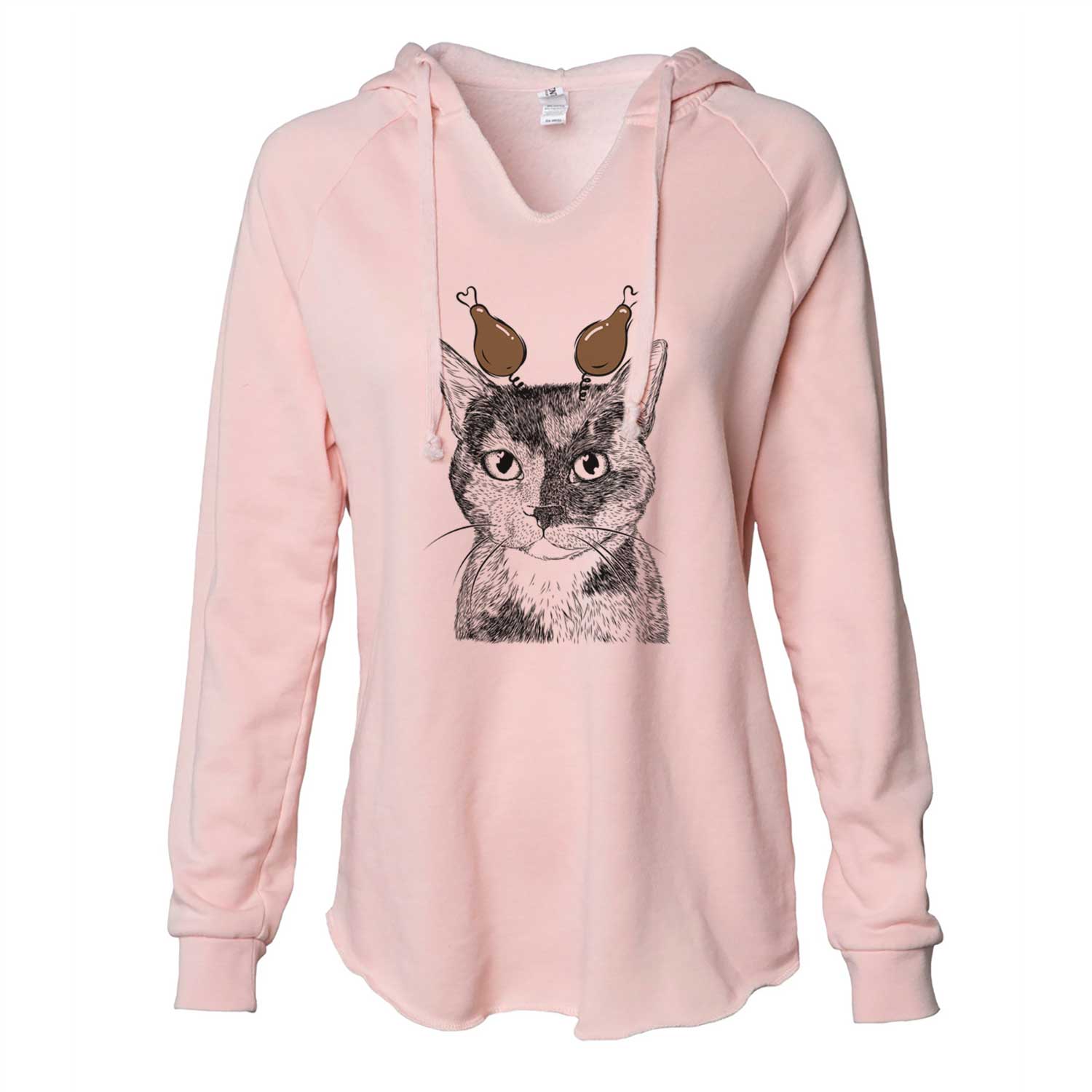 Thanksgiving Spooky Kitty the Tortoiseshell Cat - Cali Wave Hooded Sweatshirt